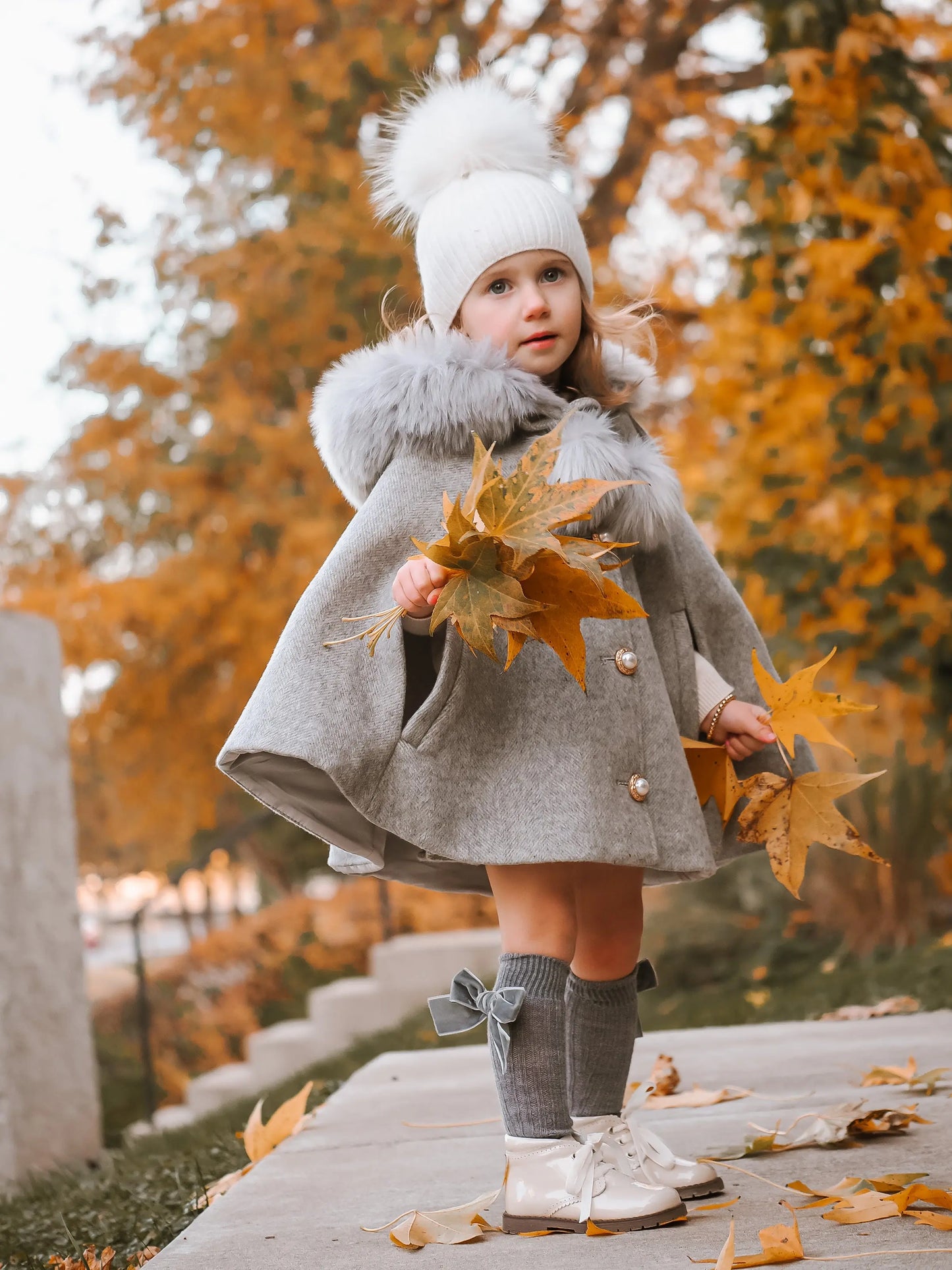 Angelina- Ivory Patent Leather Boots - Amati Steps