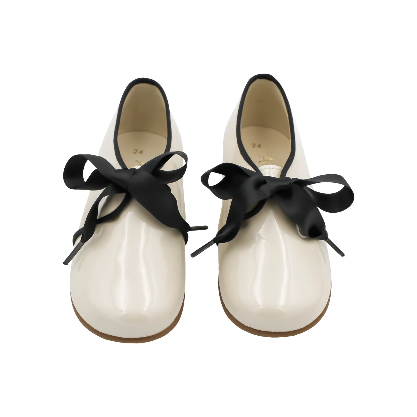 Camilla- Ivory Patent Leather Shoes - Amati Steps