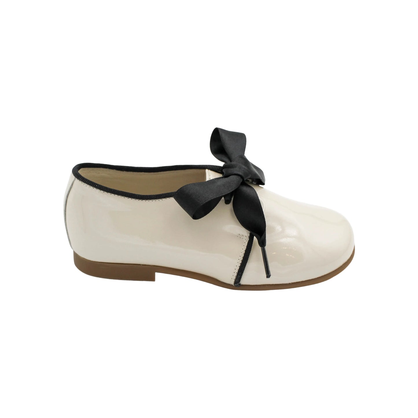 Camilla- Ivory Patent Leather Shoes - Amati Steps