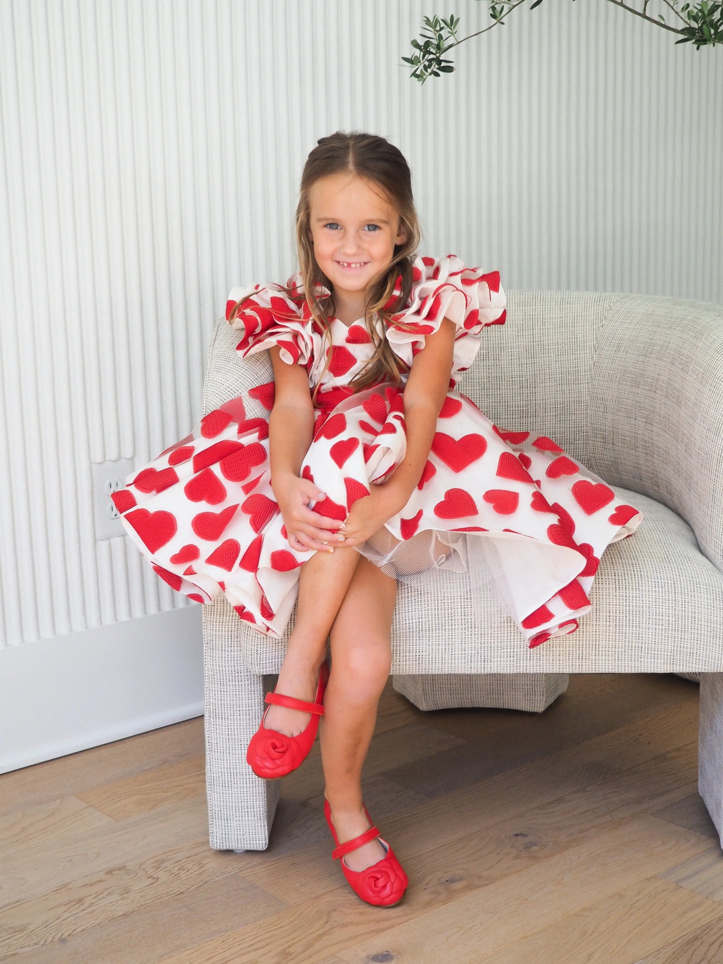 Camille- Red Leather Mary Jane Shoes - Amati Steps