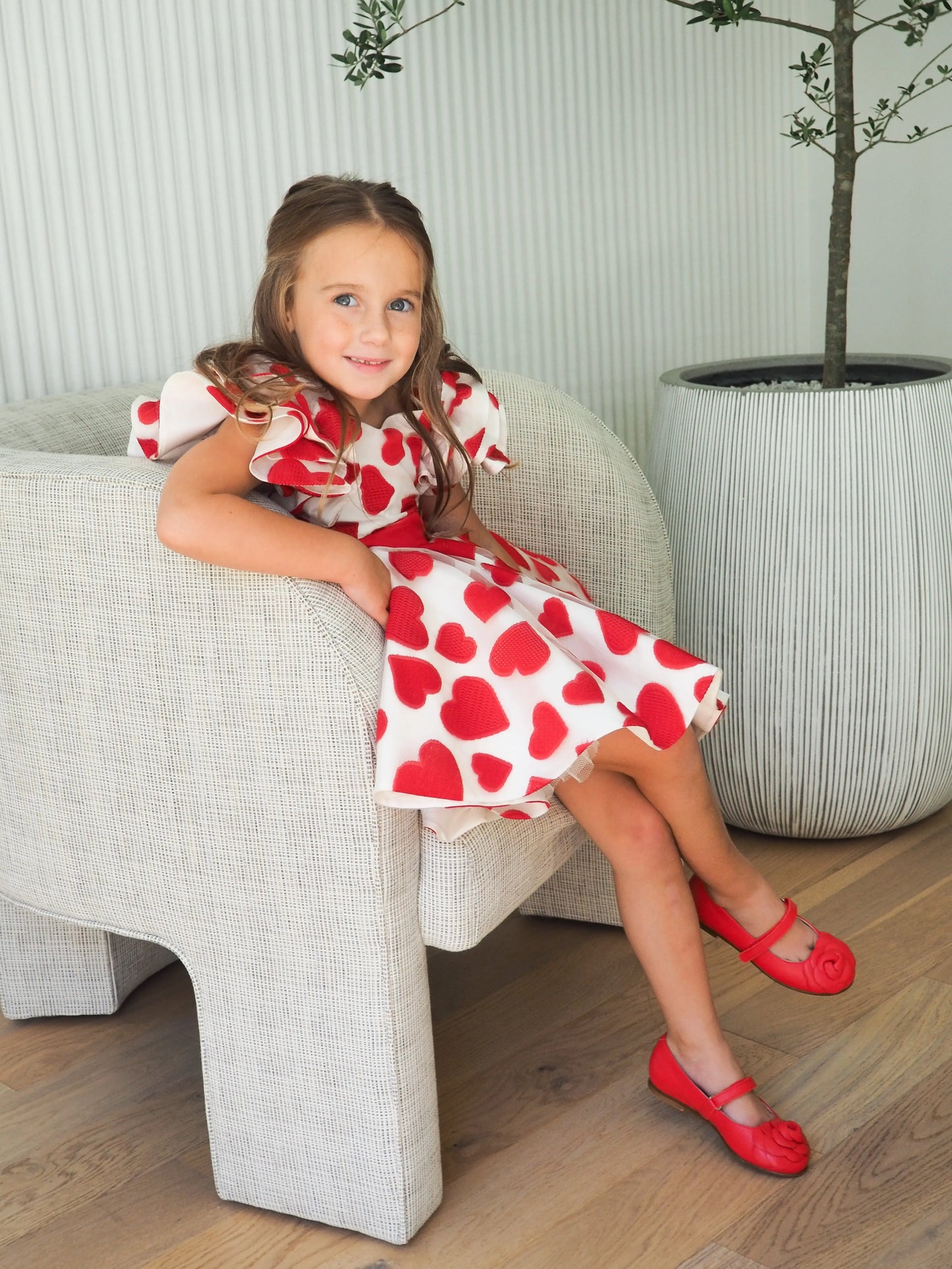 Camille- Red Leather Mary Jane Shoes - Amati Steps