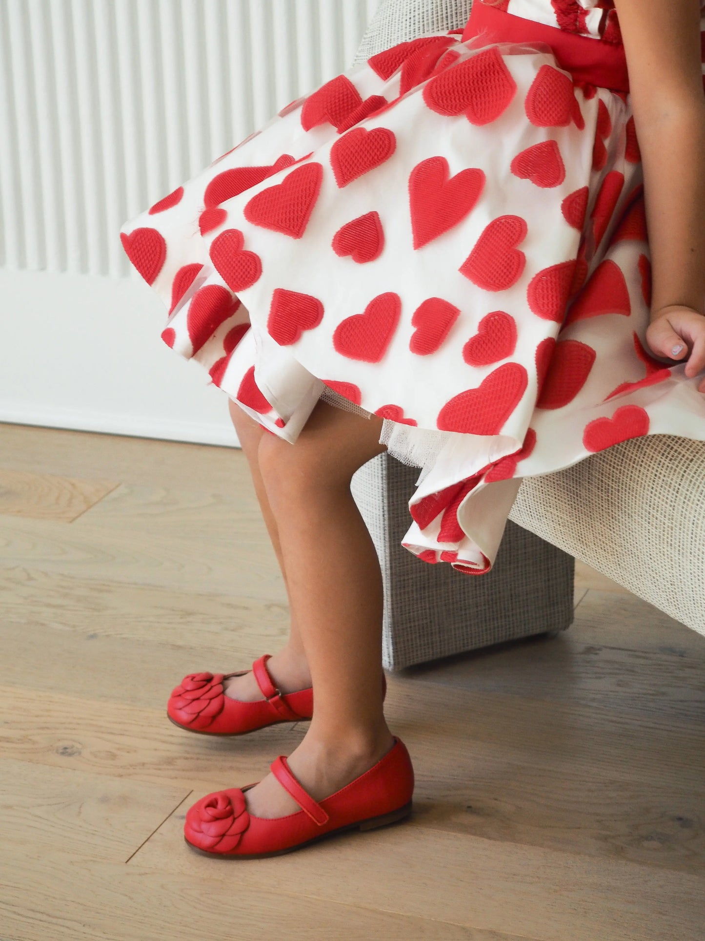 Camille- Red Leather Mary Jane Shoes - Amati Steps