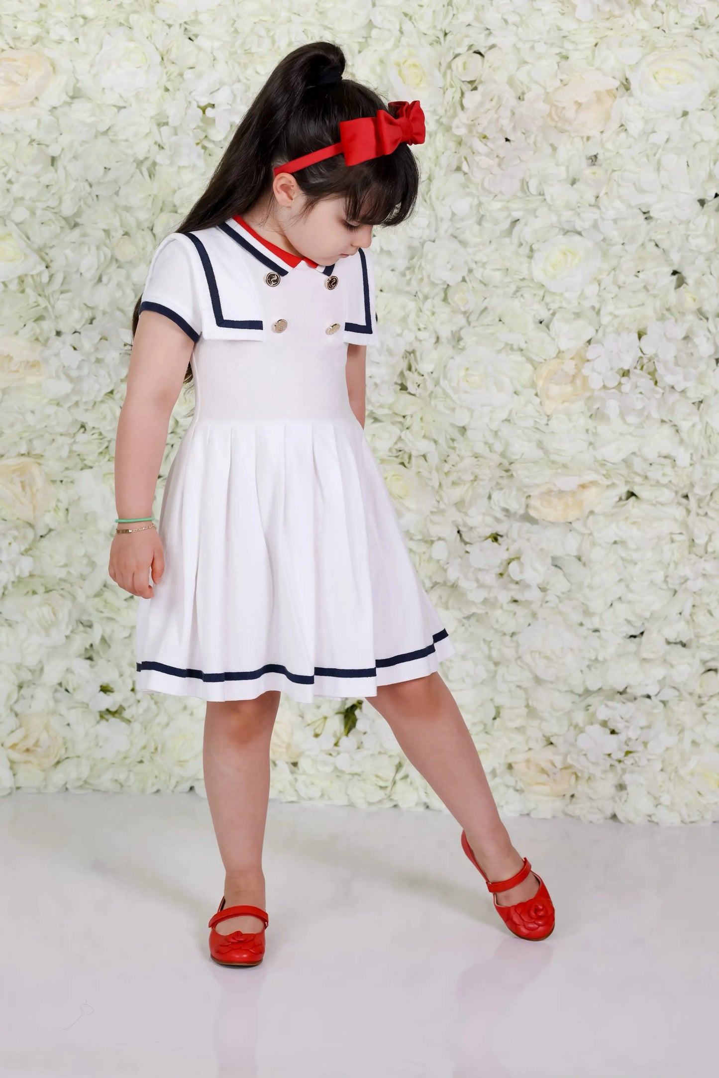 Camille- Red Leather Mary Jane Shoes - Amati Steps