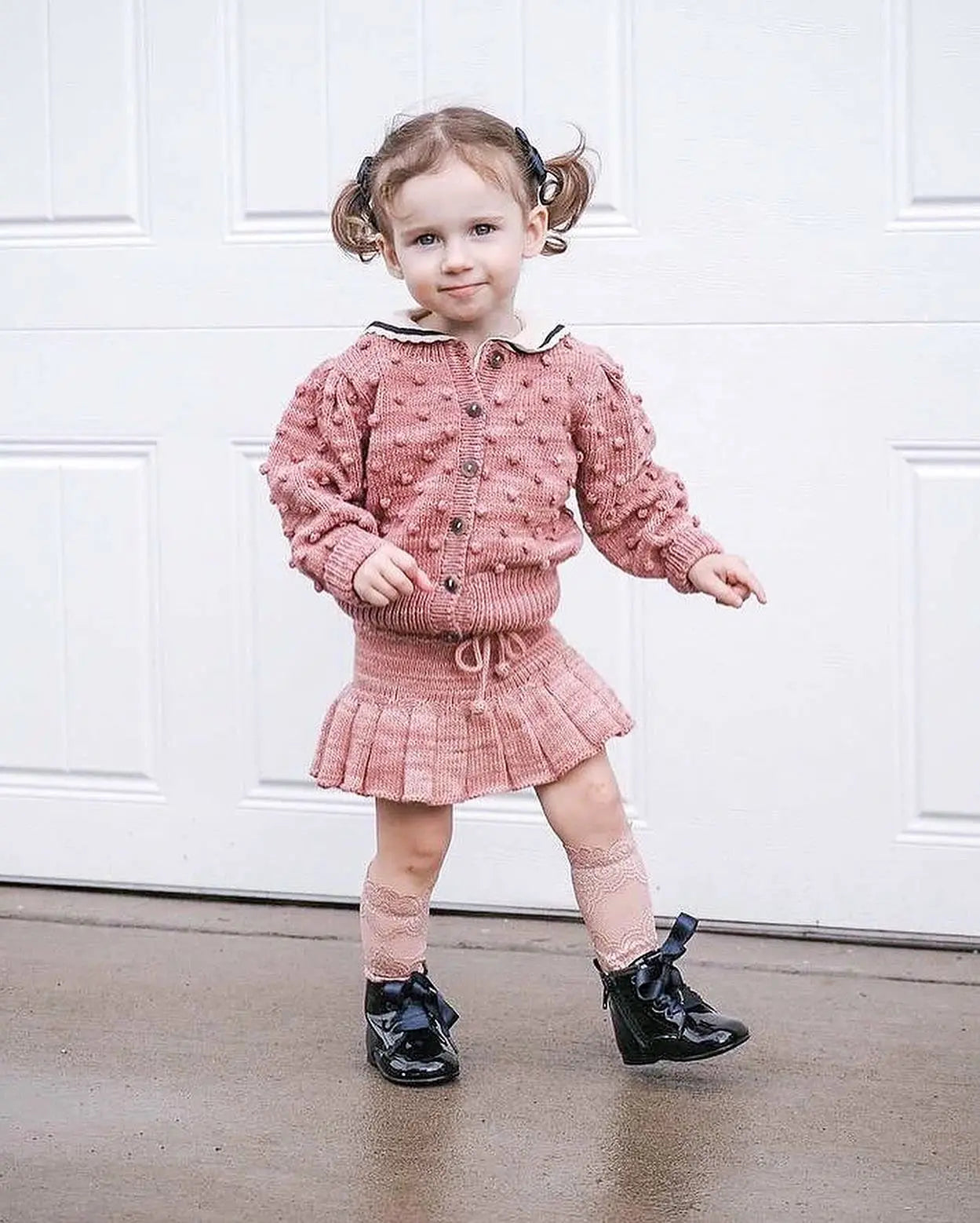 Celina- Dark Navy Patent Leather Boots - Amati Steps