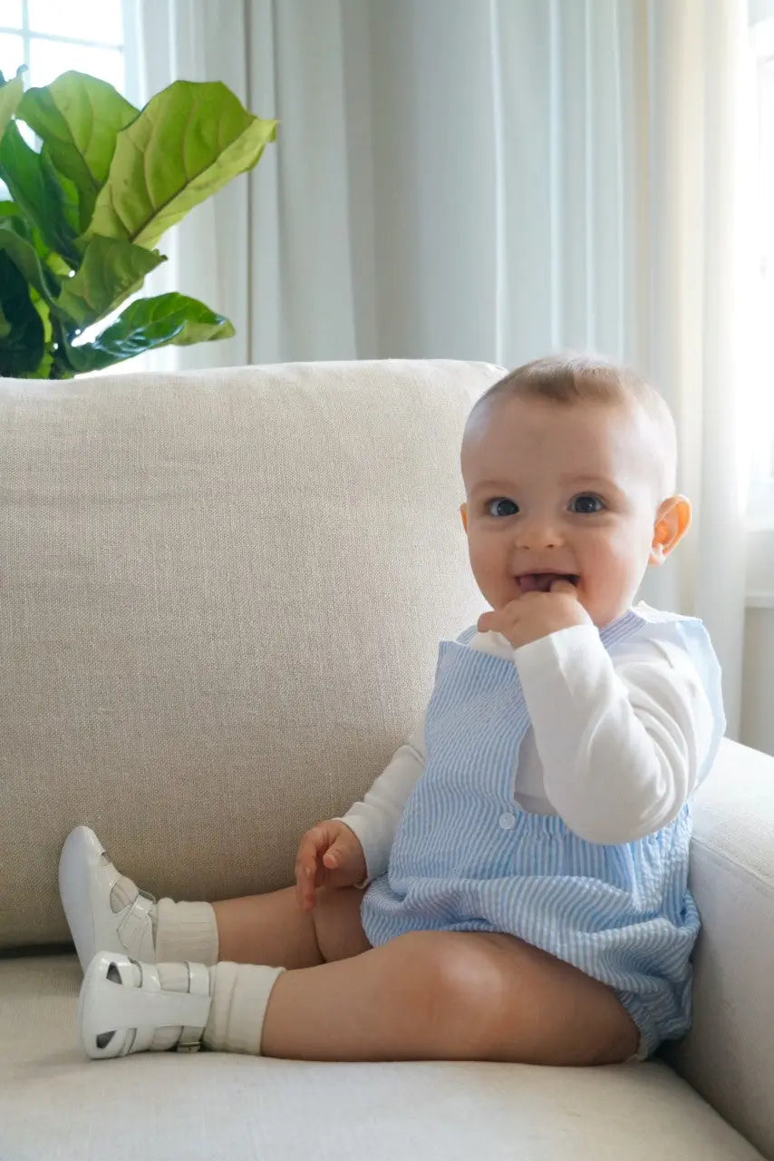 Cruz - White Patent Leather Baby Sandals - Amati Steps