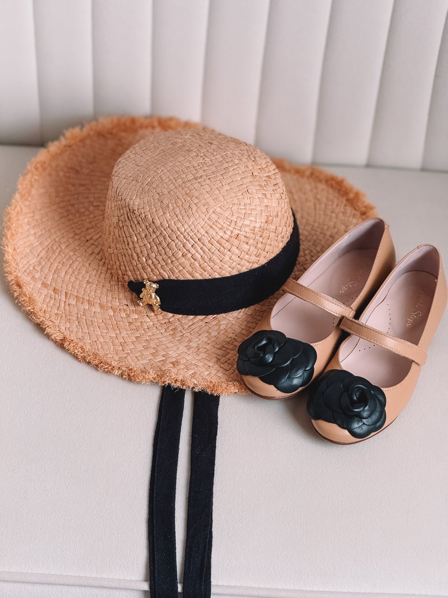 Camille- Tan/Black Leather Mary Jane Shoes - Amati Steps