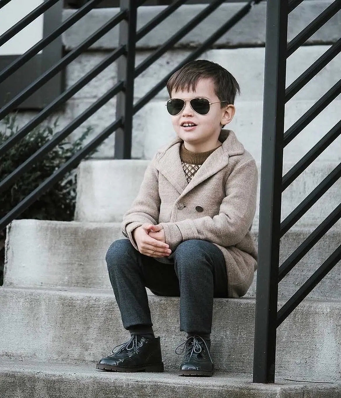 Diego- Grey Patent Leather Boy's Dress Boots - Amati Steps