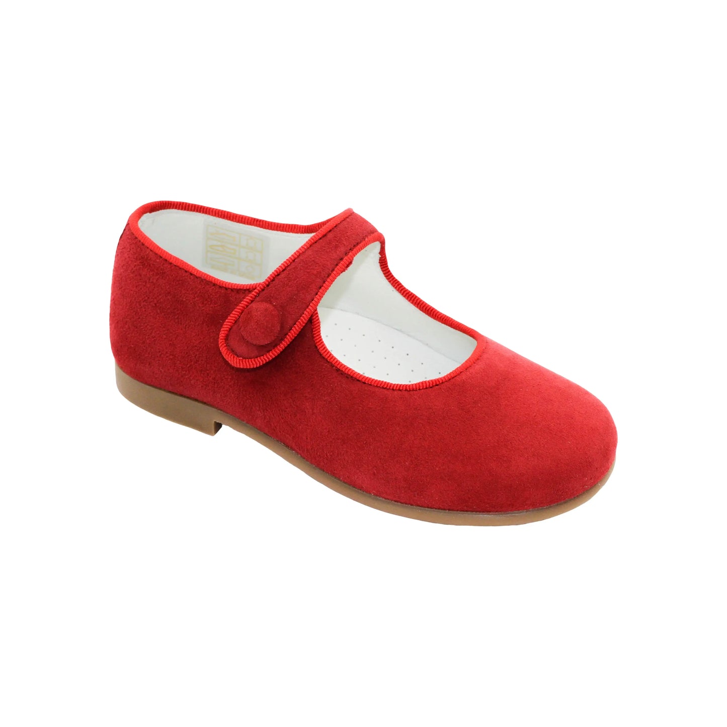 Giselle- Red Suede Mary Jane Shoes - Amati Steps