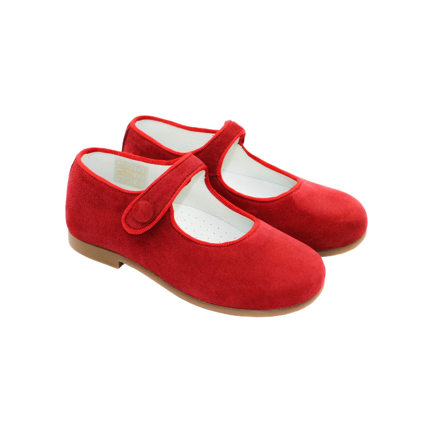 Giselle- Red Suede Mary Jane Shoes - Amati Steps