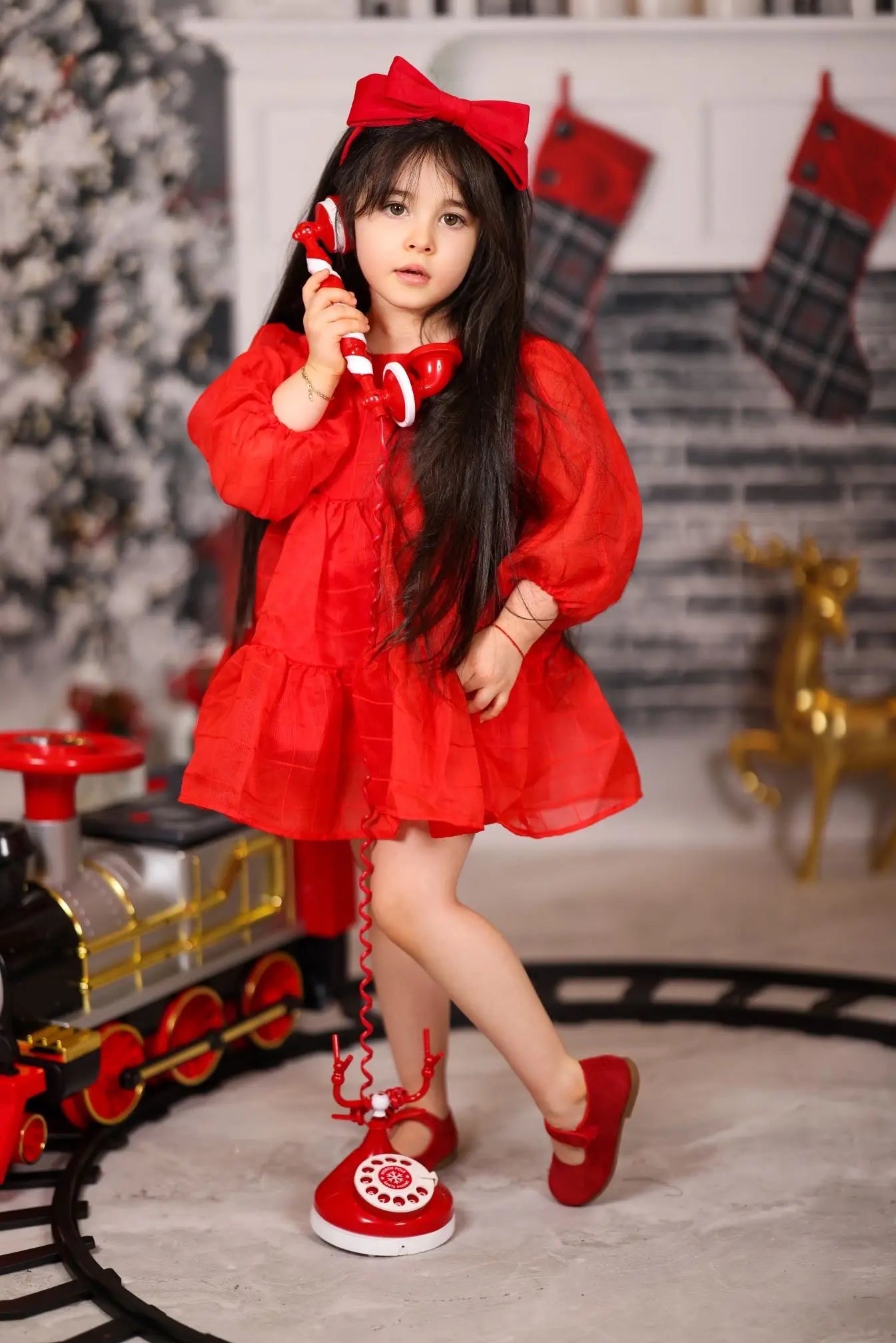 Giselle- Red Suede Mary Jane Shoes - Amati Steps
