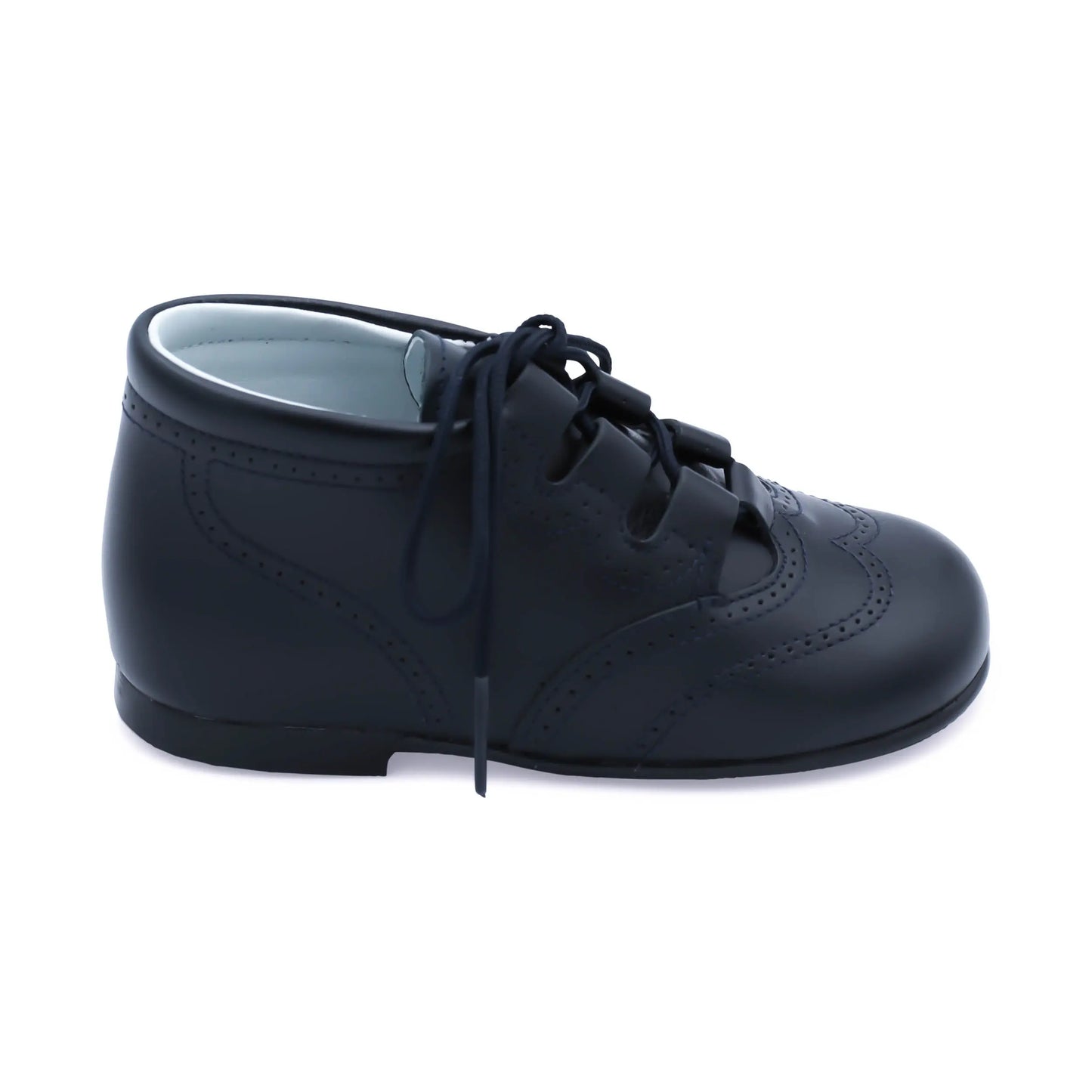 Henry- Dark Navy Leather Boy Boots - Amati Steps