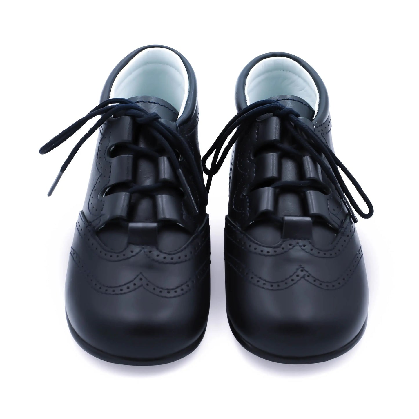 Henry- Dark Navy Leather Boy Boots - Amati Steps