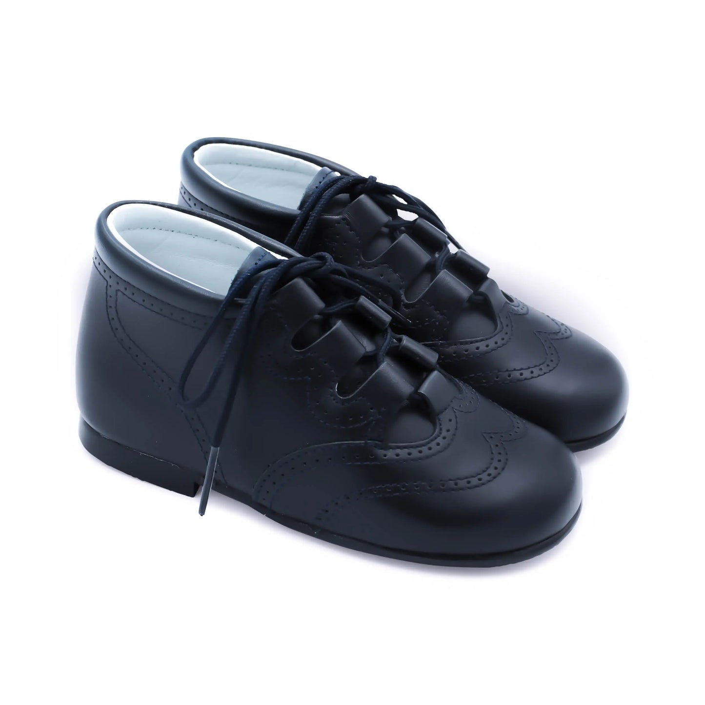 Henry- Dark Navy Leather Boy Boots - Amati Steps