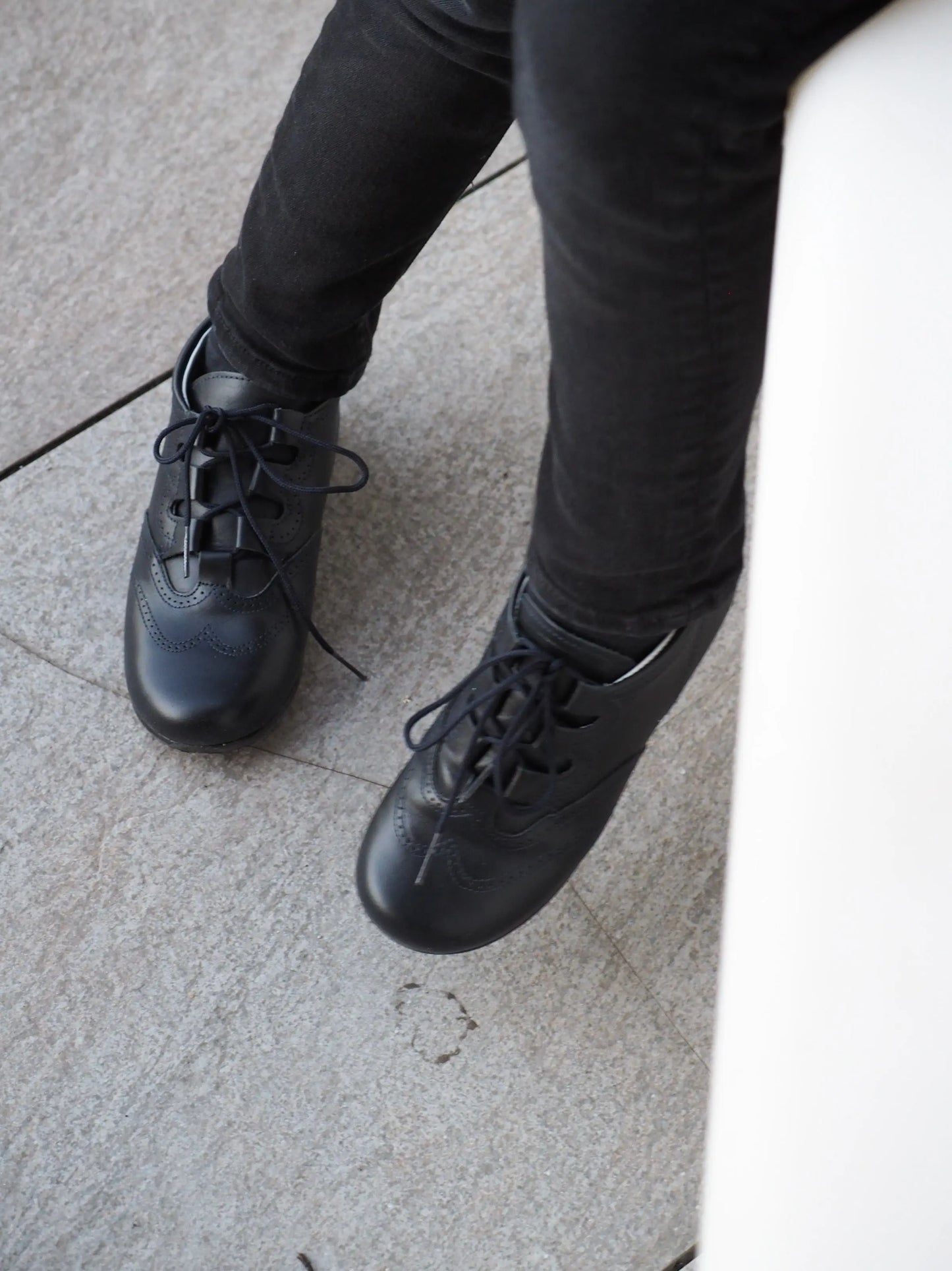 Henry- Dark Navy Leather Boy Boots - Amati Steps