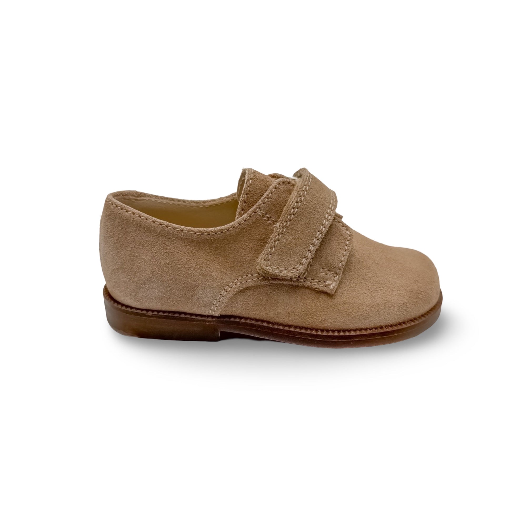 Liam- Tan Suede Boy Dress Shoes - Amati Steps