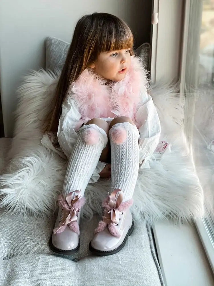 Jazmine- Pink Patent Leather Boots - Amati Steps