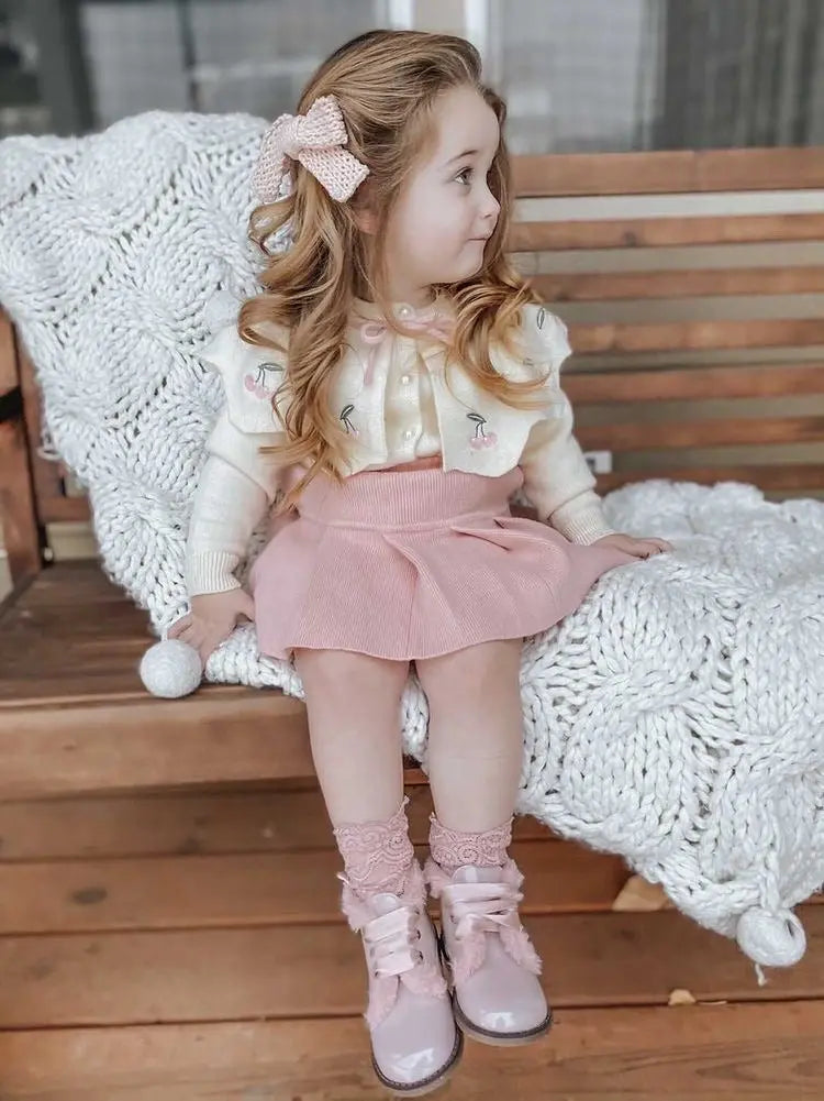 Jazmine- Pink Patent Leather Boots - Amati Steps