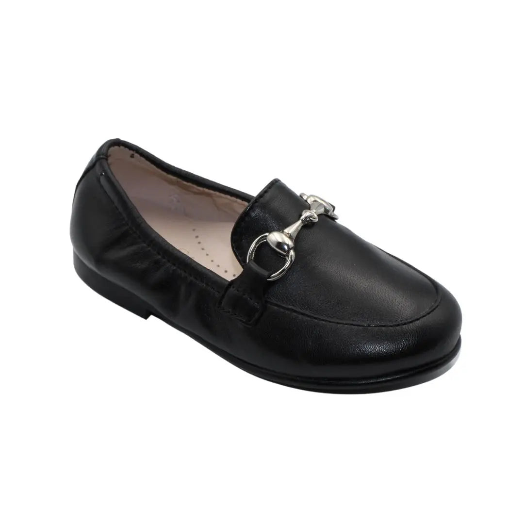 Julian- Black Leather Loafer Shoes - Amati Steps