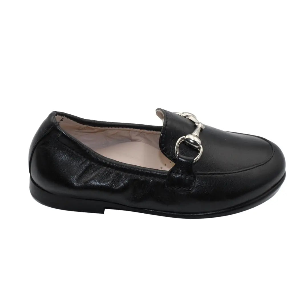 Julian- Black Leather Loafer Shoes - Amati Steps