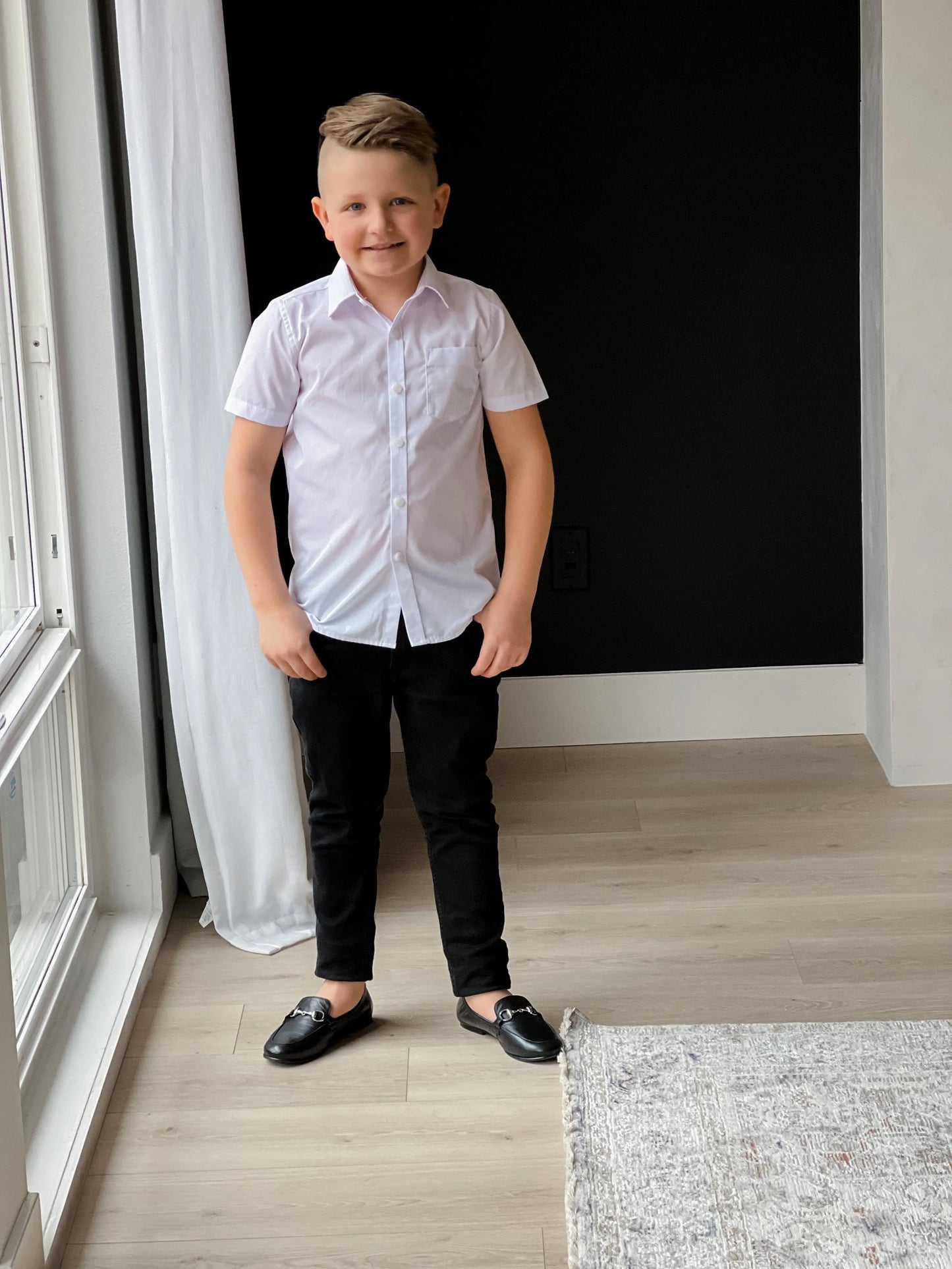 Julian- Black Leather Loafer Shoes - Amati Steps