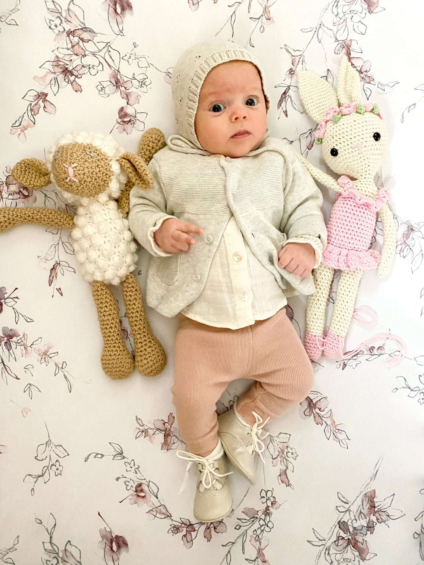 Lucia- Ivory Pearlized Leather Baby Shoes - Amati Steps