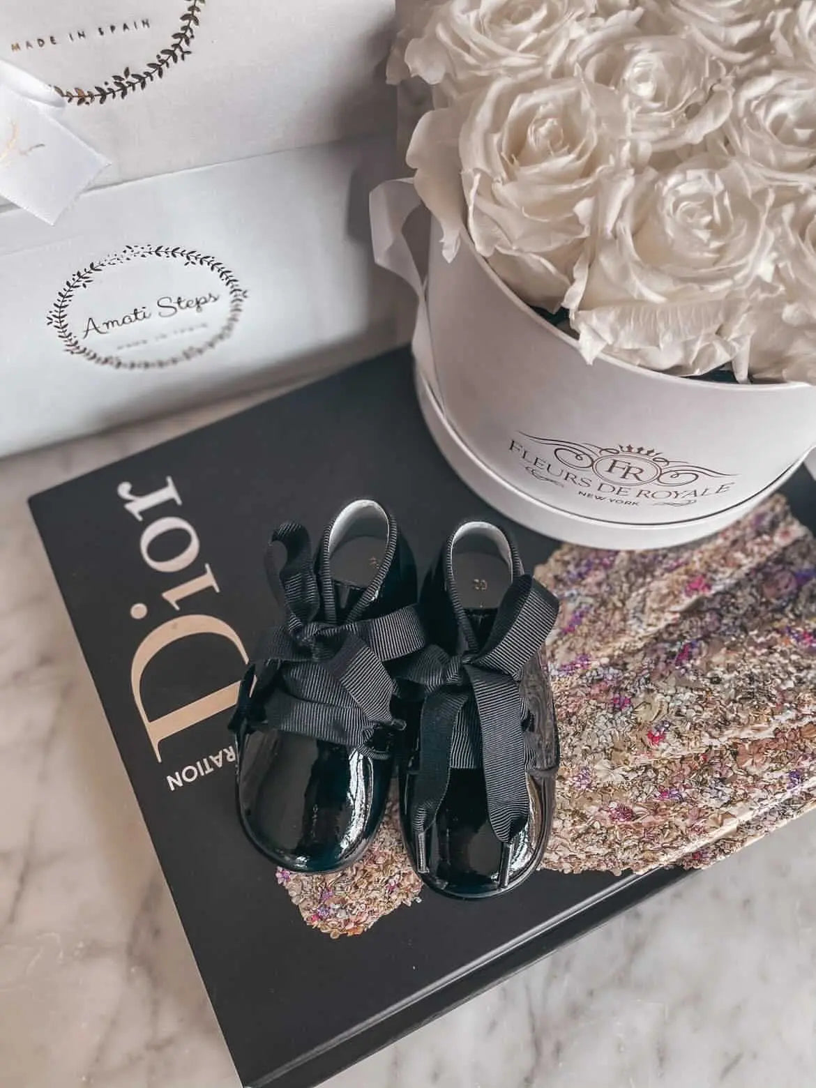 Maya - Black Patent Leather Boots - Amati Steps