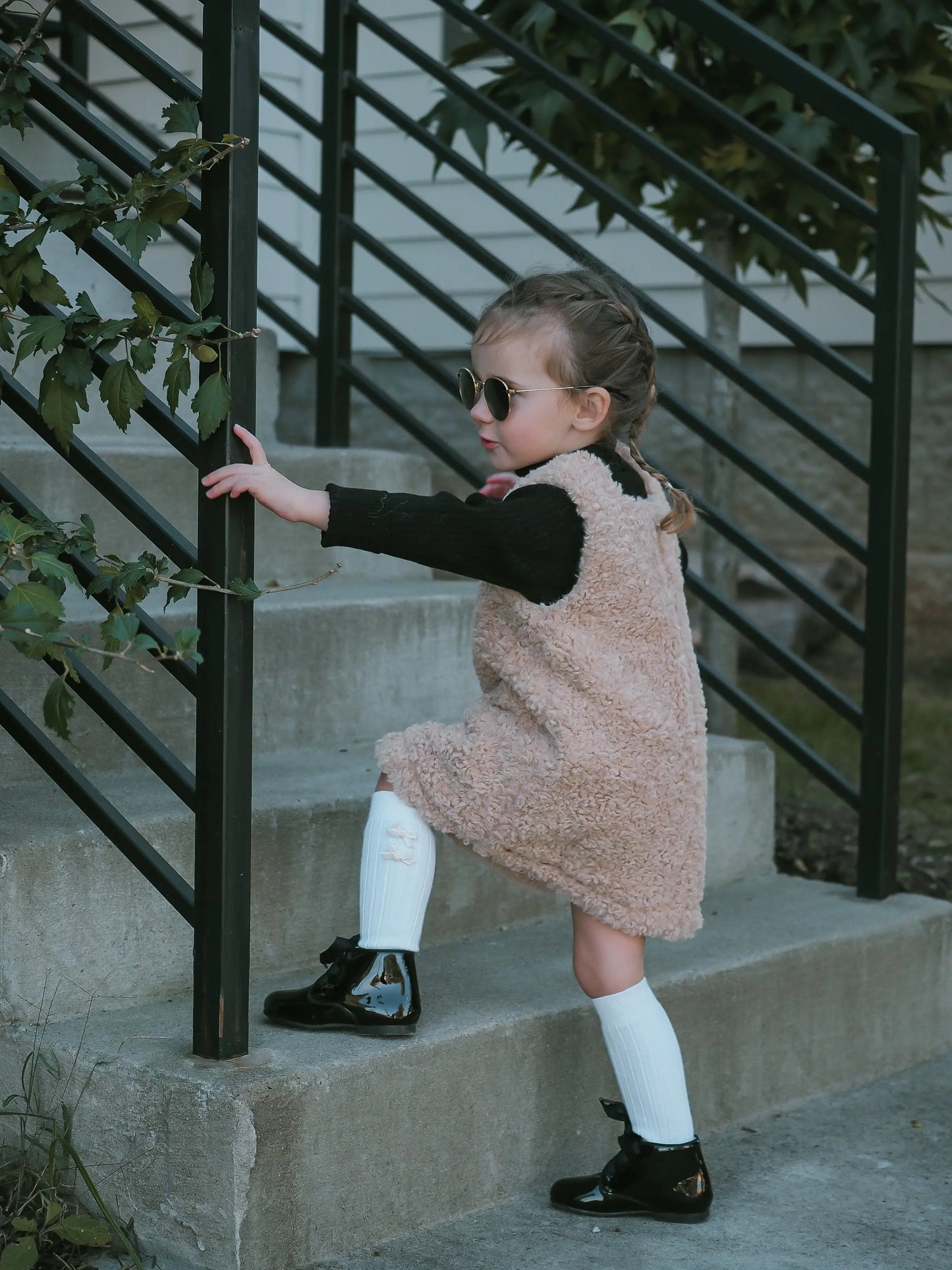 Maya - Black Patent Leather Boots - Amati Steps