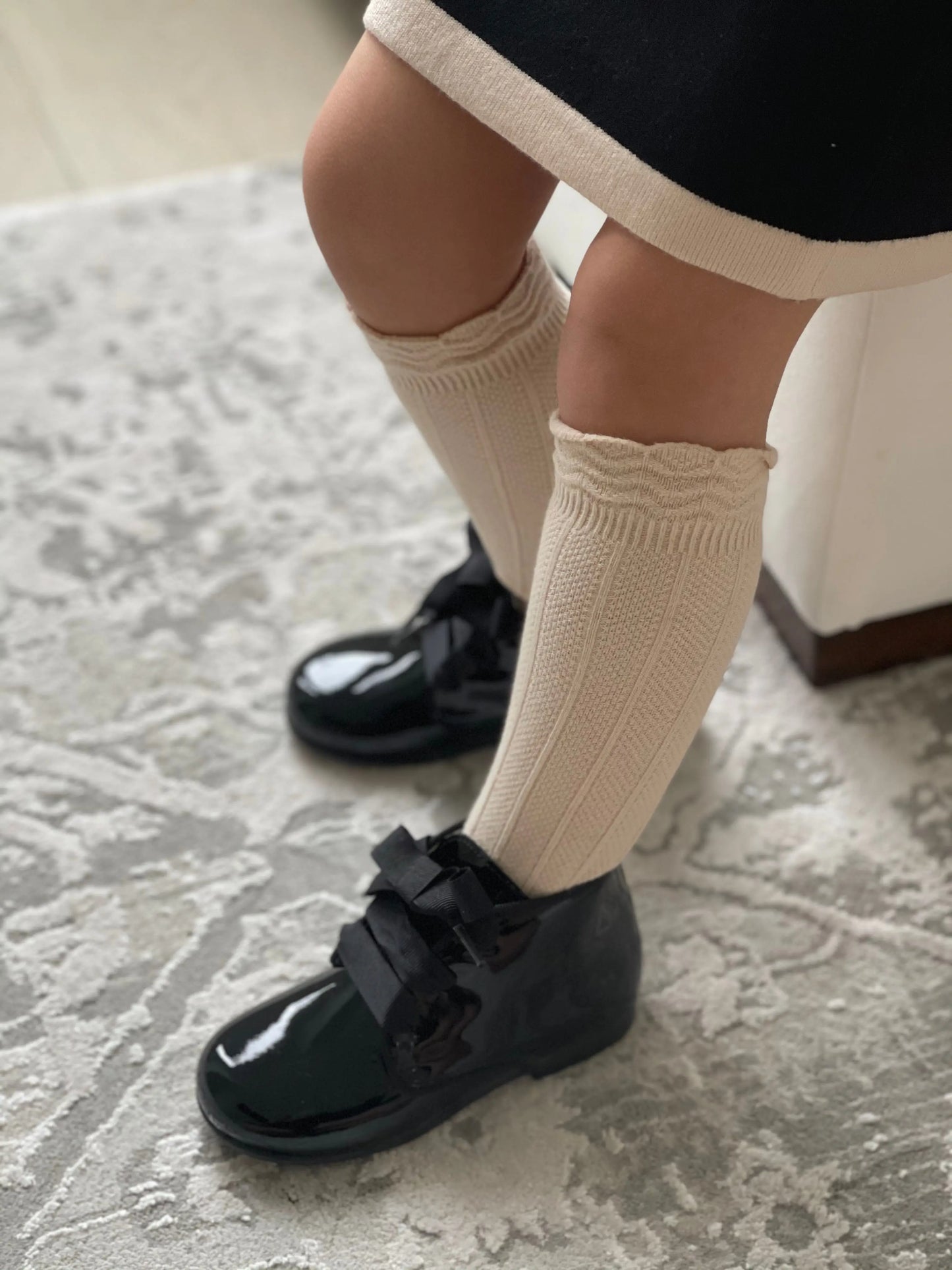 Maya - Black Patent Leather Boots - Amati Steps