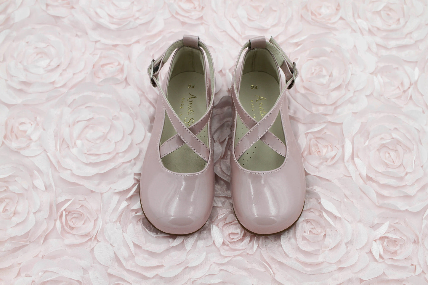 Milania- Pink Patent Leather Shoes - Amati Steps