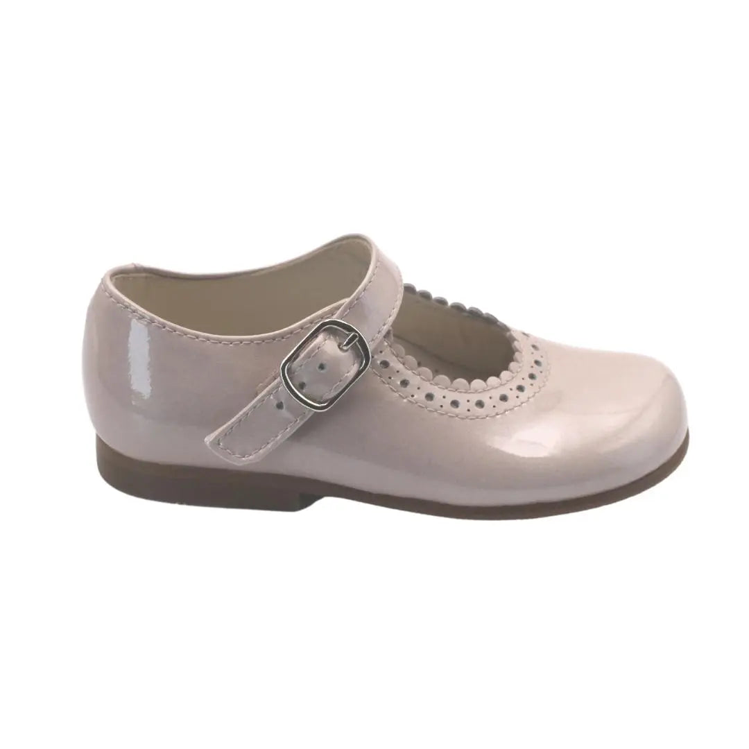 Natalie- Light Pink Patent Leather Mary Jane Shoes - Amati Steps