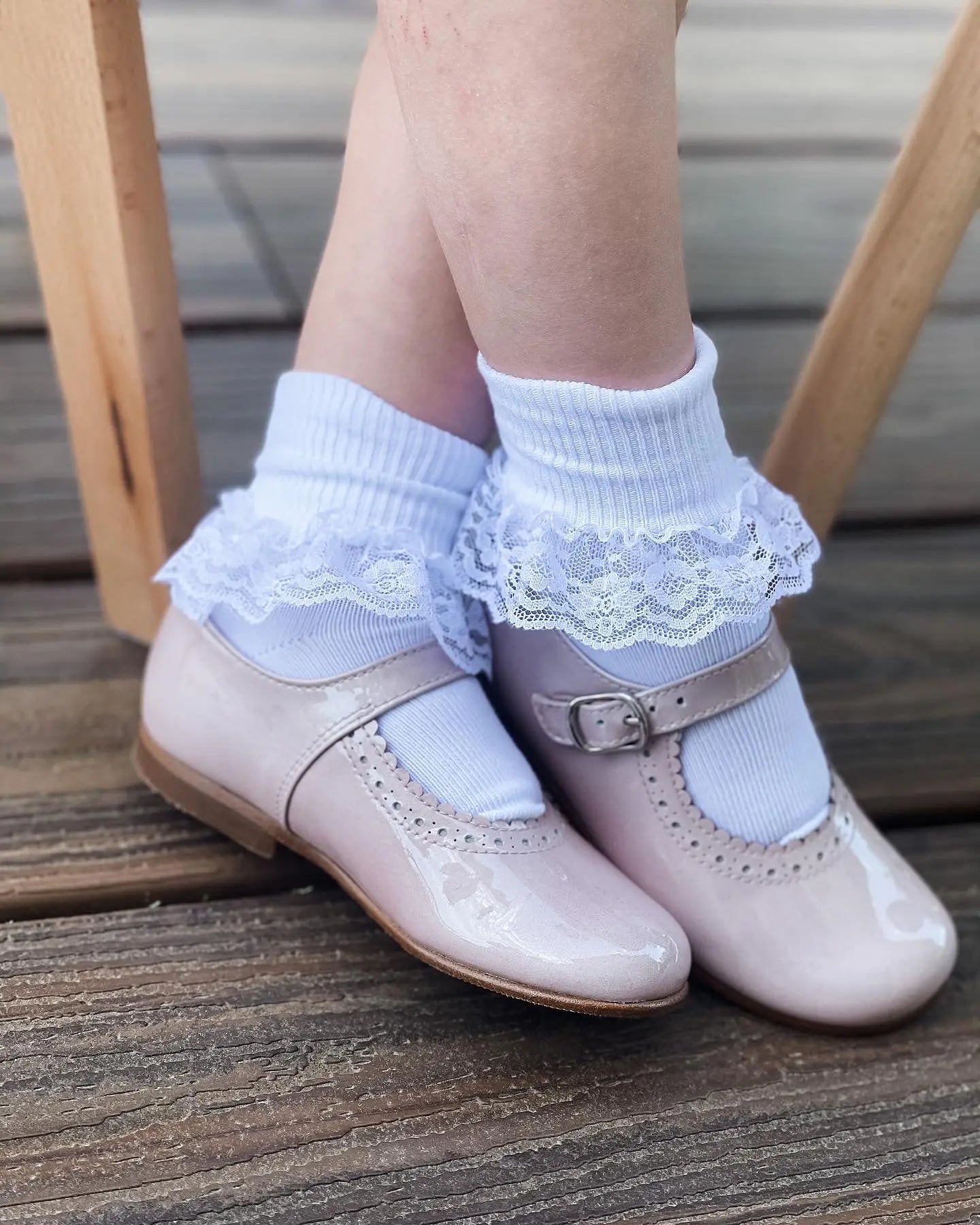 Natalie- Light Pink Patent Leather Mary Jane Shoes - Amati Steps