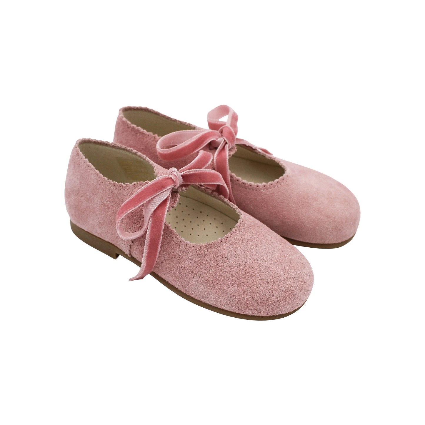 Rosa- Pink Suede Mary Jane Shoes - Amati Steps