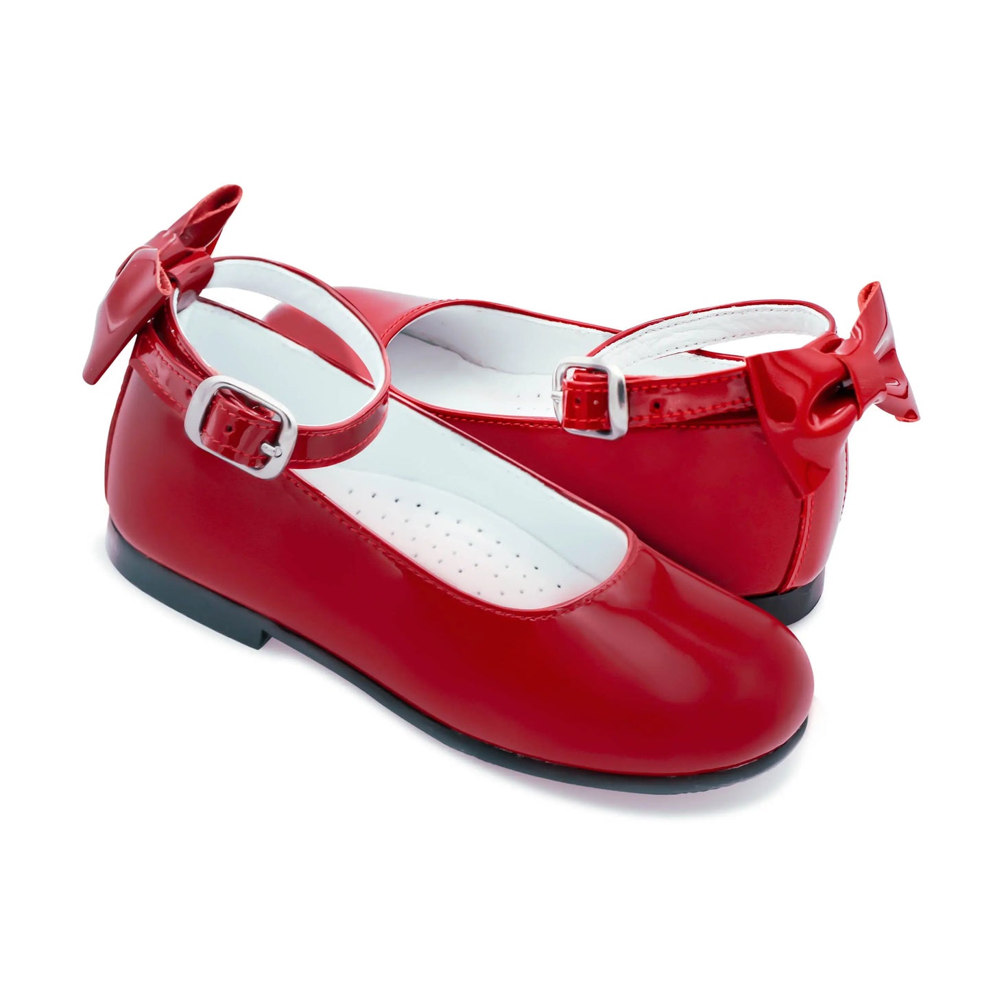 Ava - Red Patent Leather Mary Jane Shoes - Amati Steps