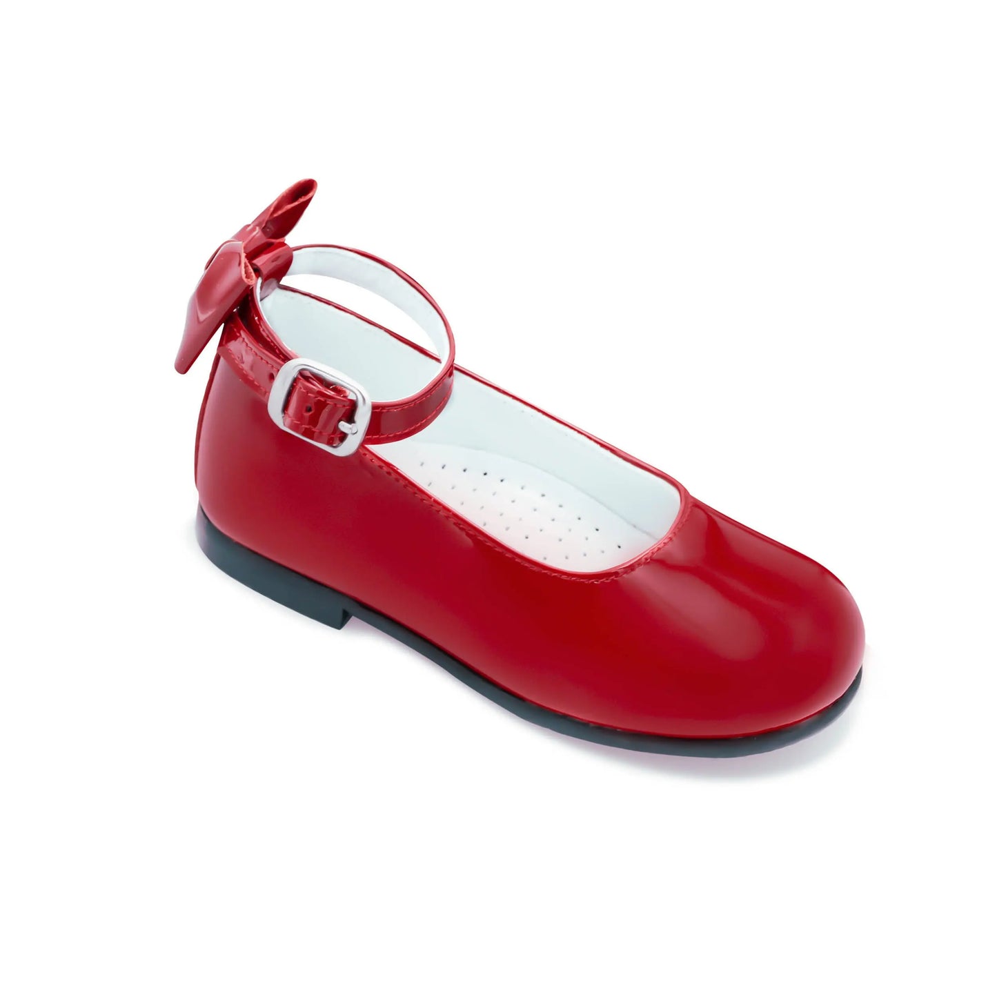 Ava - Red Patent Leather Mary Jane Shoes - Amati Steps