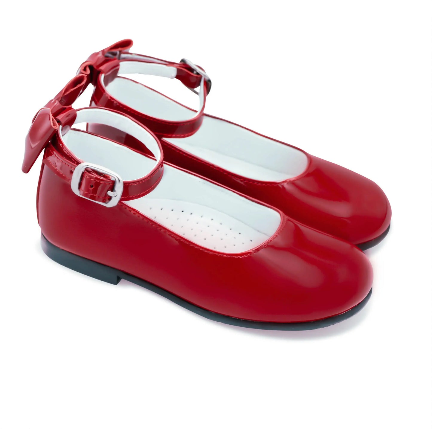 Ava - Red Patent Leather Mary Jane Shoes - Amati Steps