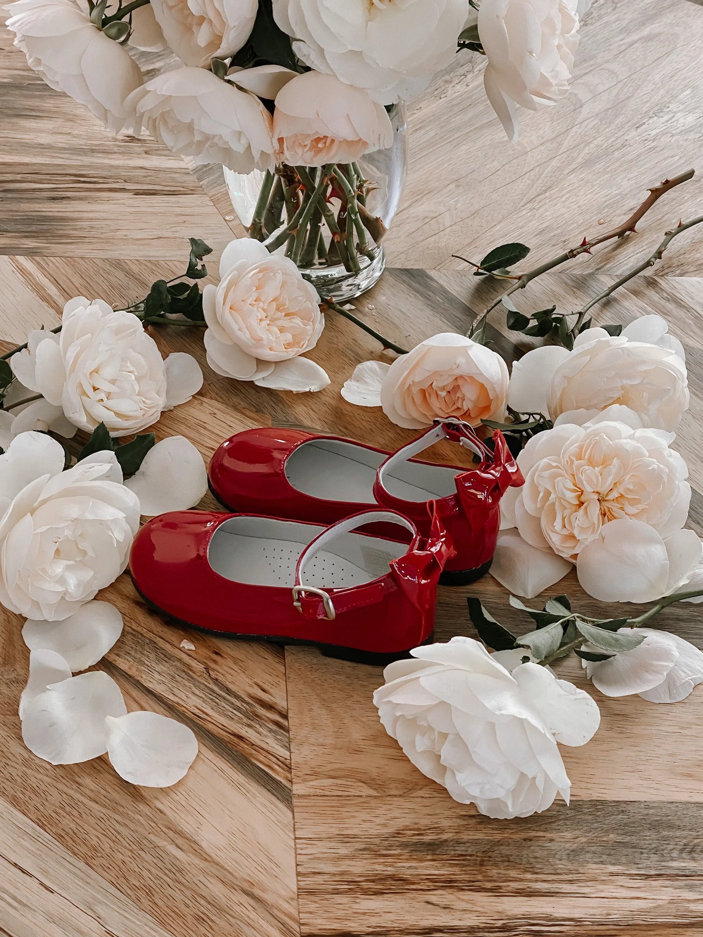 Ava - Red Patent Leather Mary Jane Shoes - Amati Steps