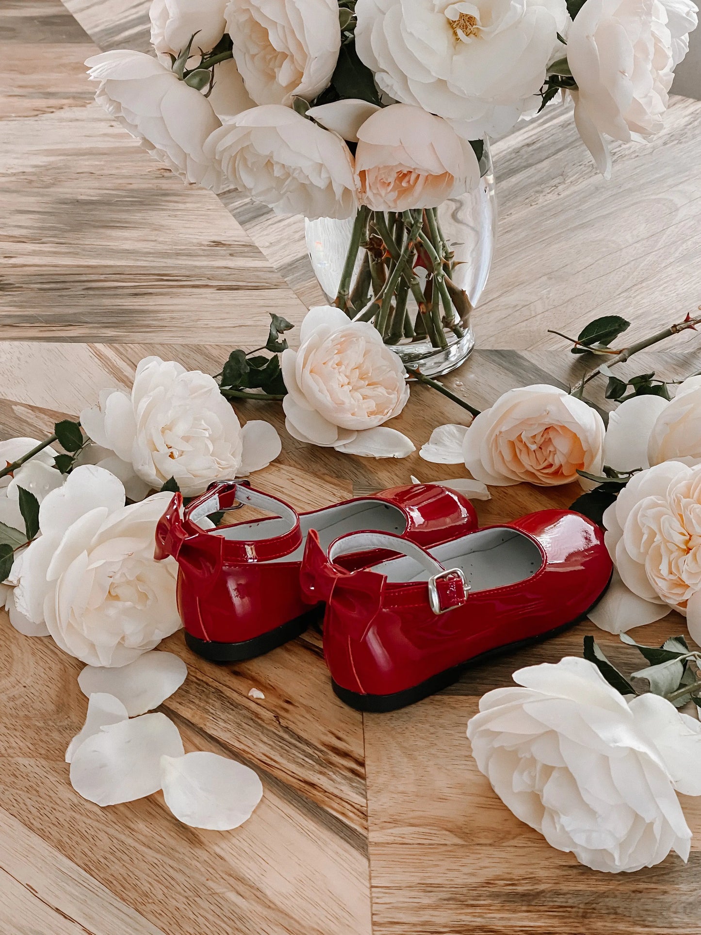 Ava - Red Patent Leather Mary Jane Shoes - Amati Steps