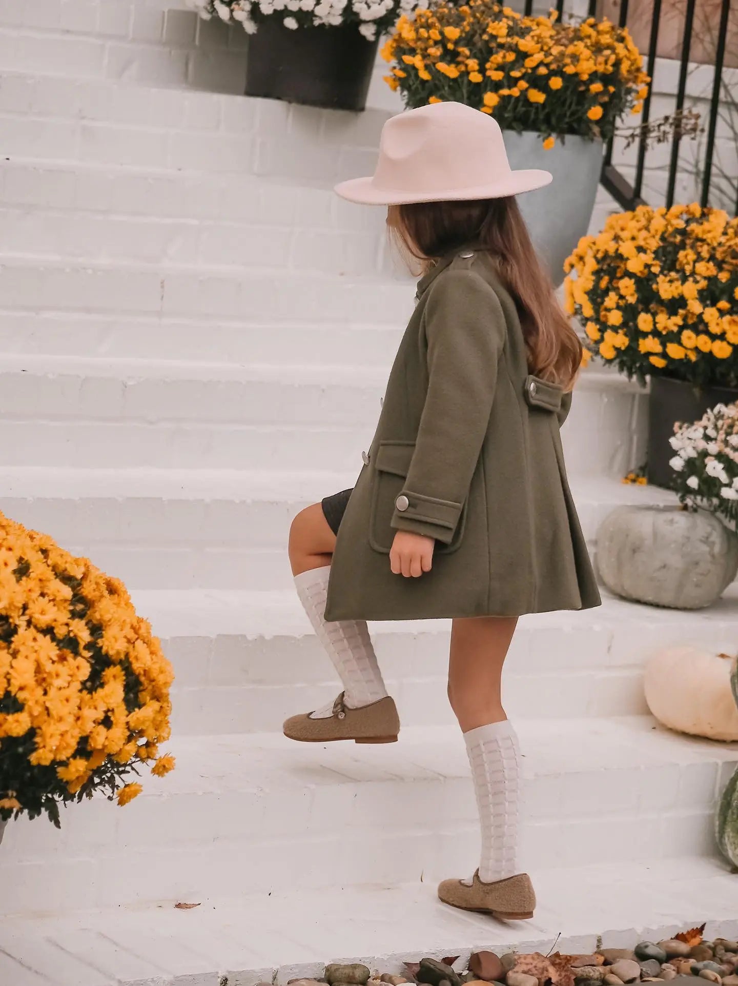 Charlotte- Taupe Bouclé Mary Jane Shoes - Amati Steps