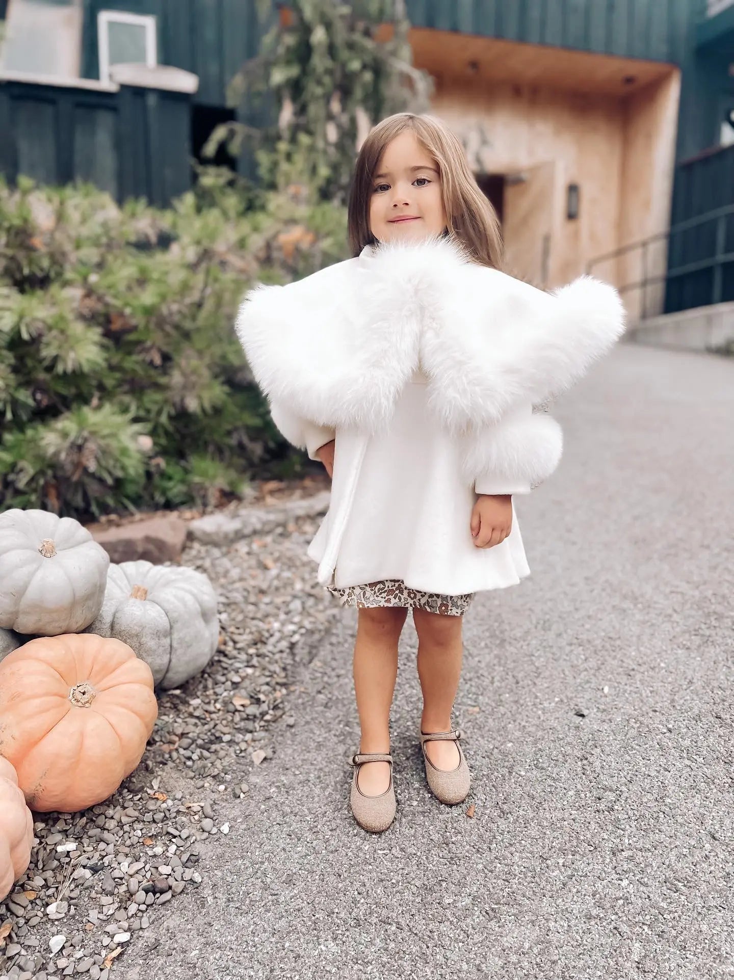 Charlotte- Taupe Bouclé Mary Jane Shoes - Amati Steps