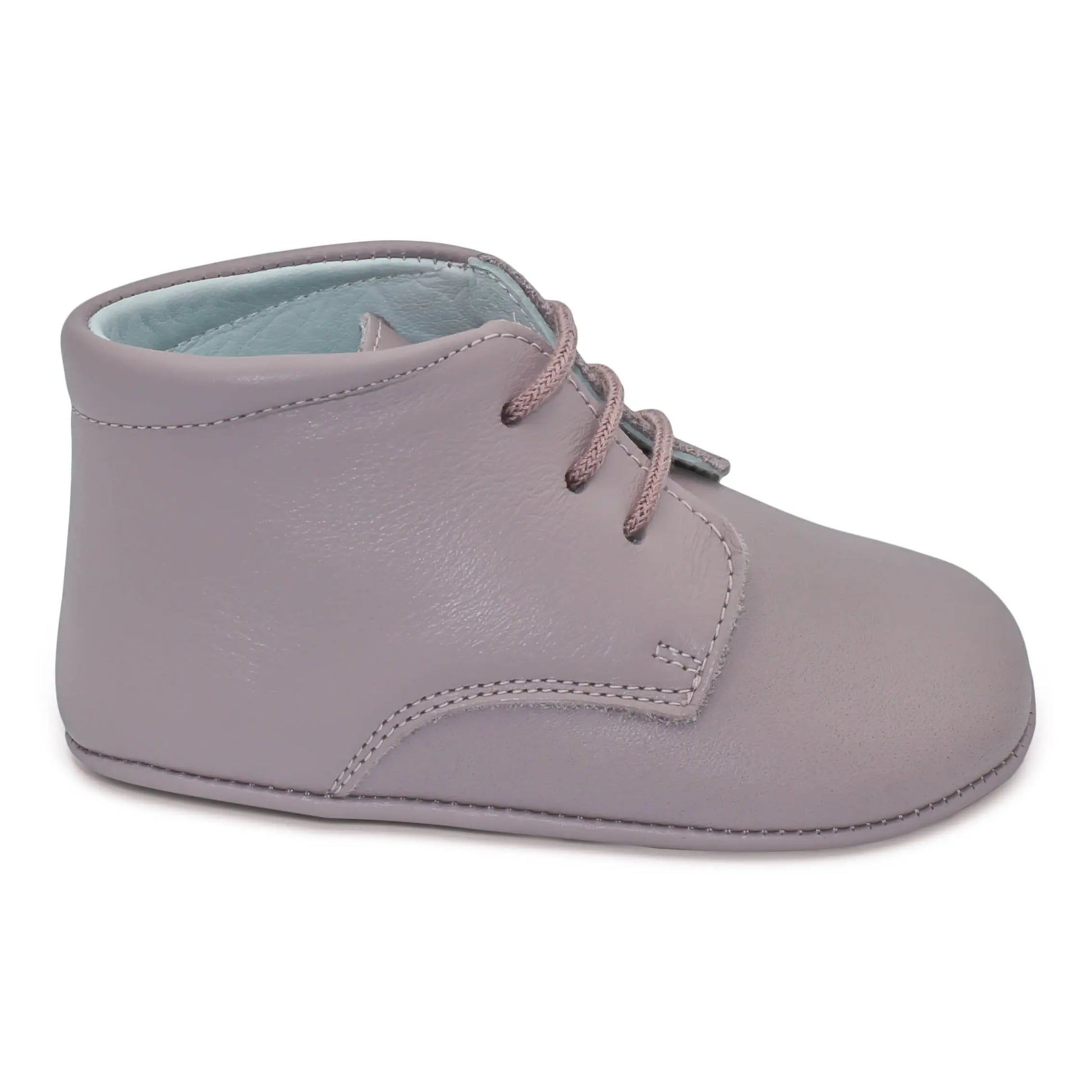 Gabriella- Pink Leather Baby Booties - Amati Steps