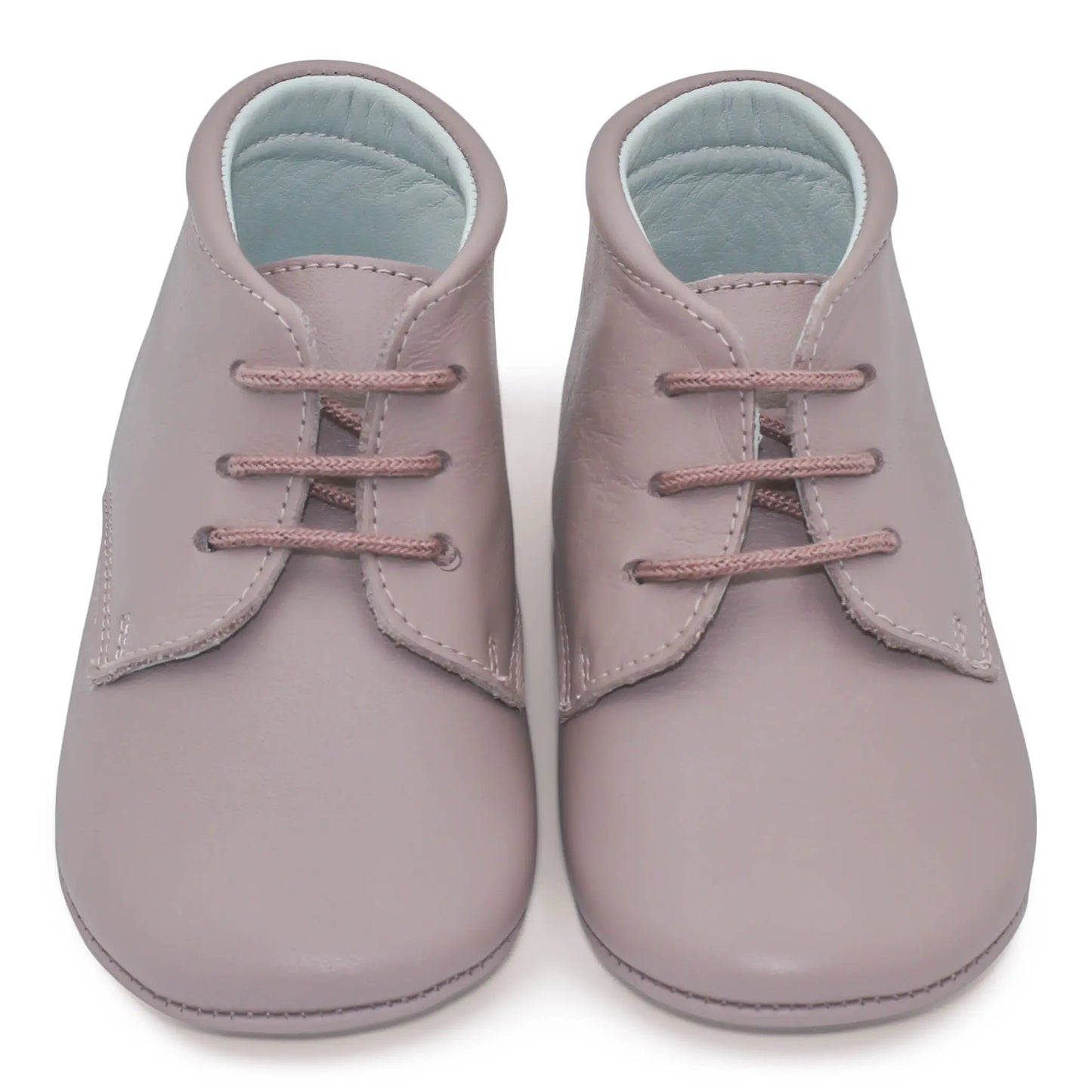 Gabriella- Pink Leather Baby Booties - Amati Steps