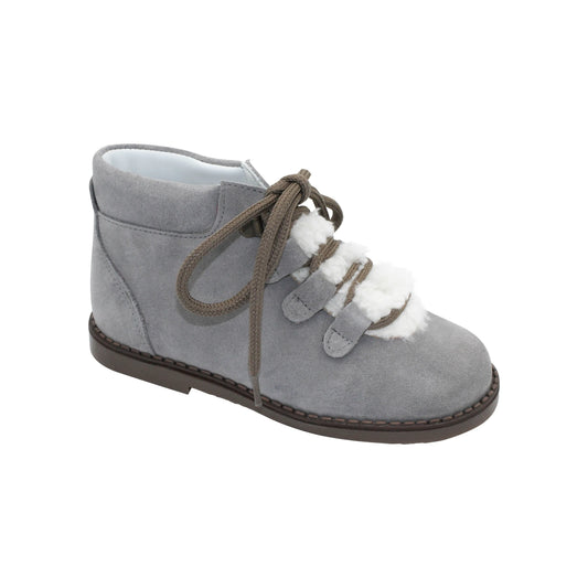 Hugo- Grey Suede Boy Boots - Amati Steps