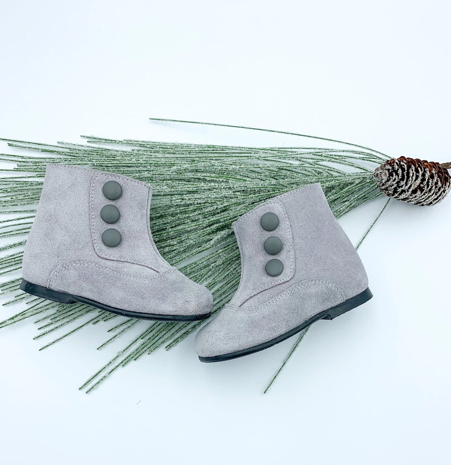 Isla- Grey Suede Boots - Amati Steps