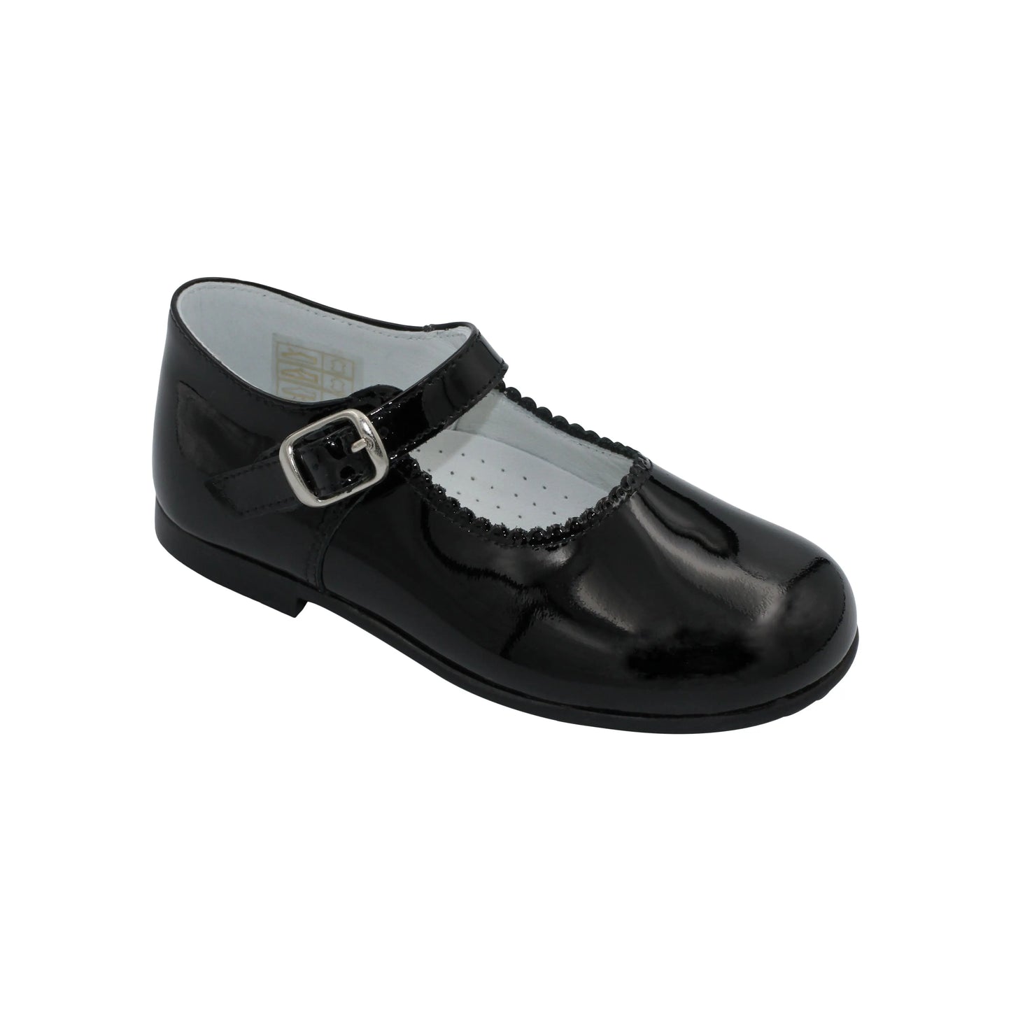 Layla- Black Patent Leather Mary Jane Shoes - Amati Steps