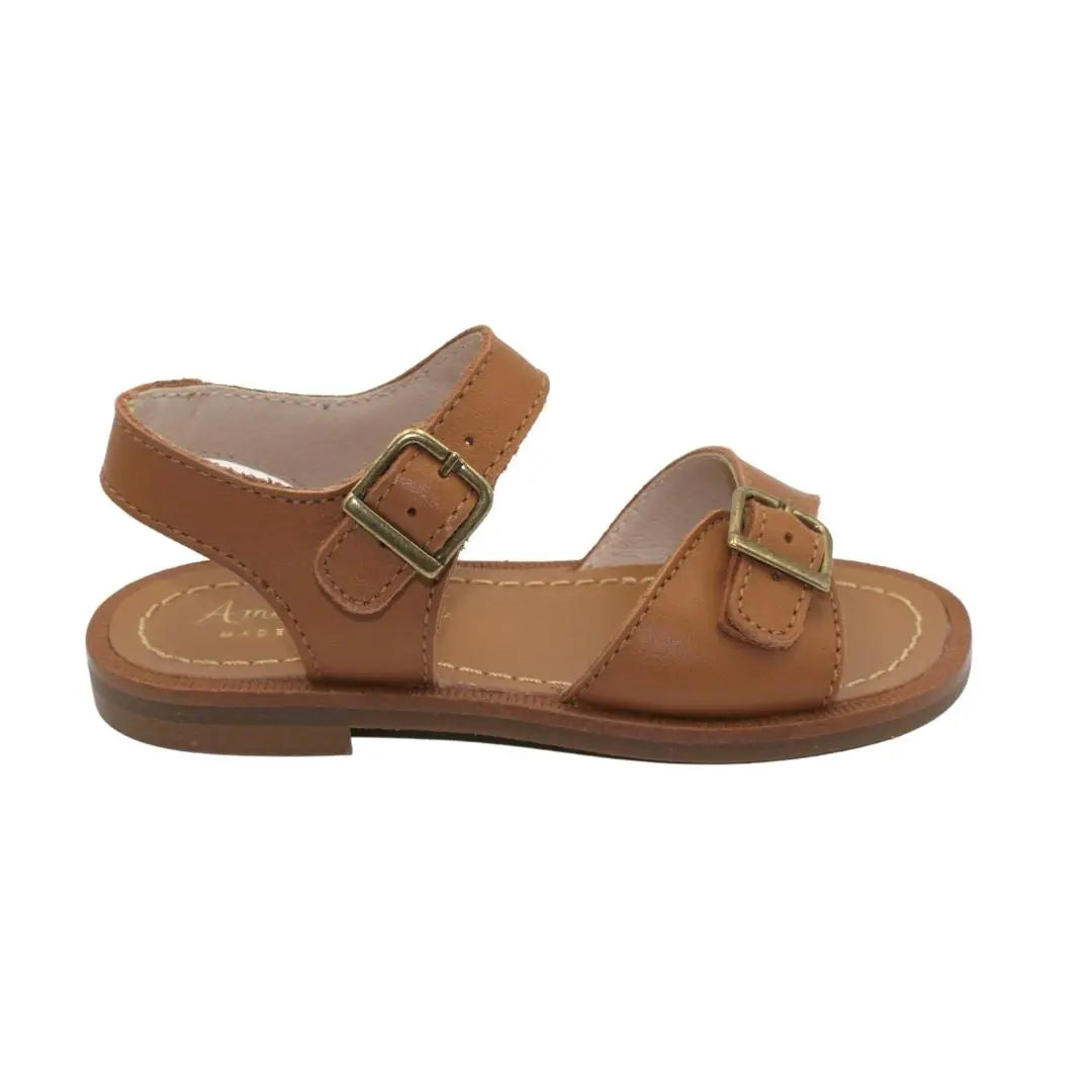 Leo- Tan Leather Sandals - Amati Steps