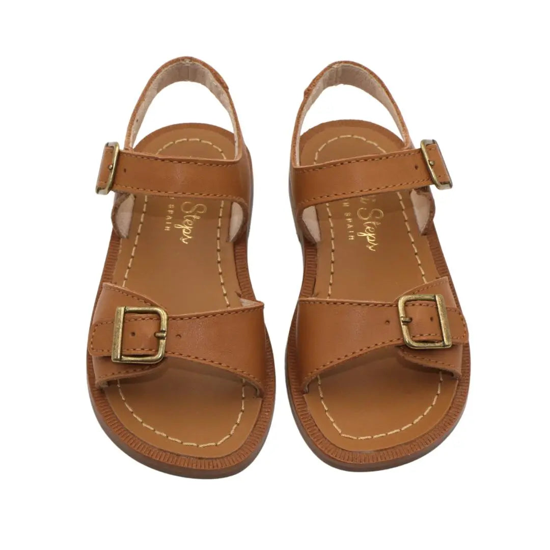 Leo- Tan Leather Sandals - Amati Steps