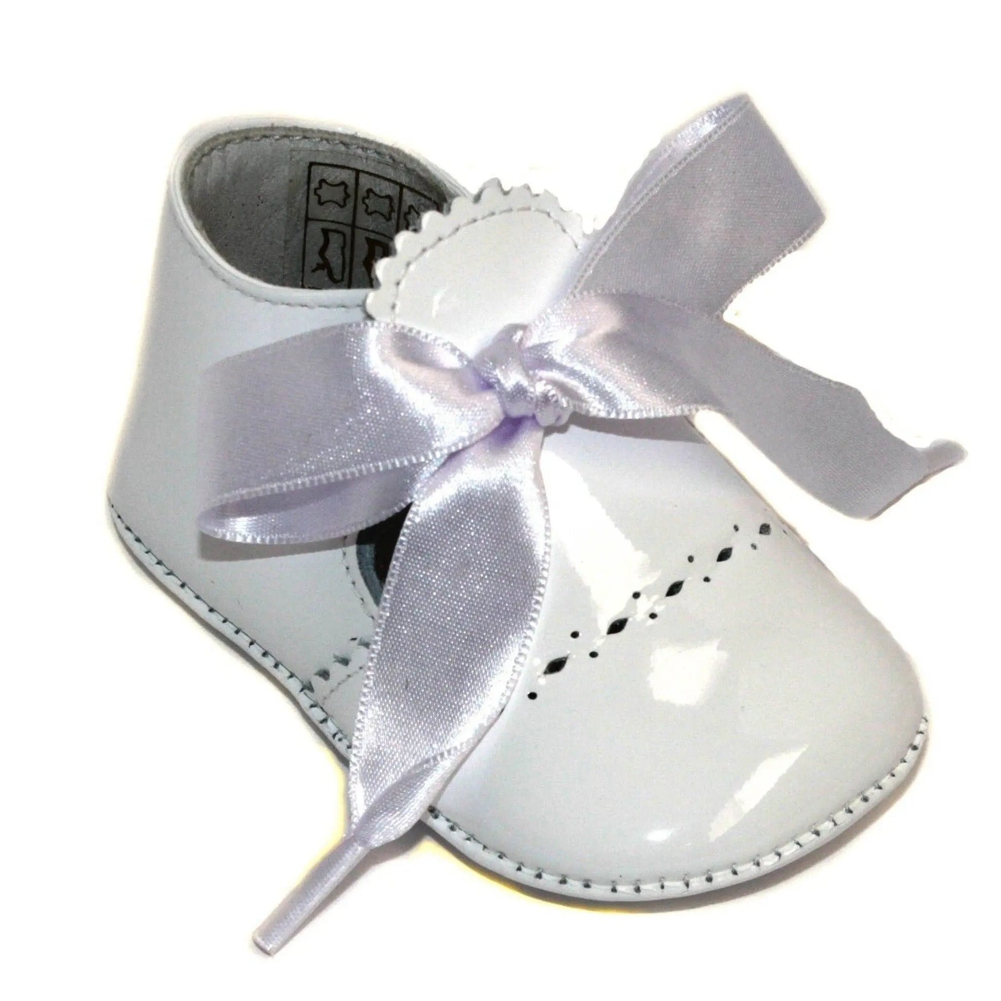 lily white shoes Lily- White Patent Leather Baby Shoes