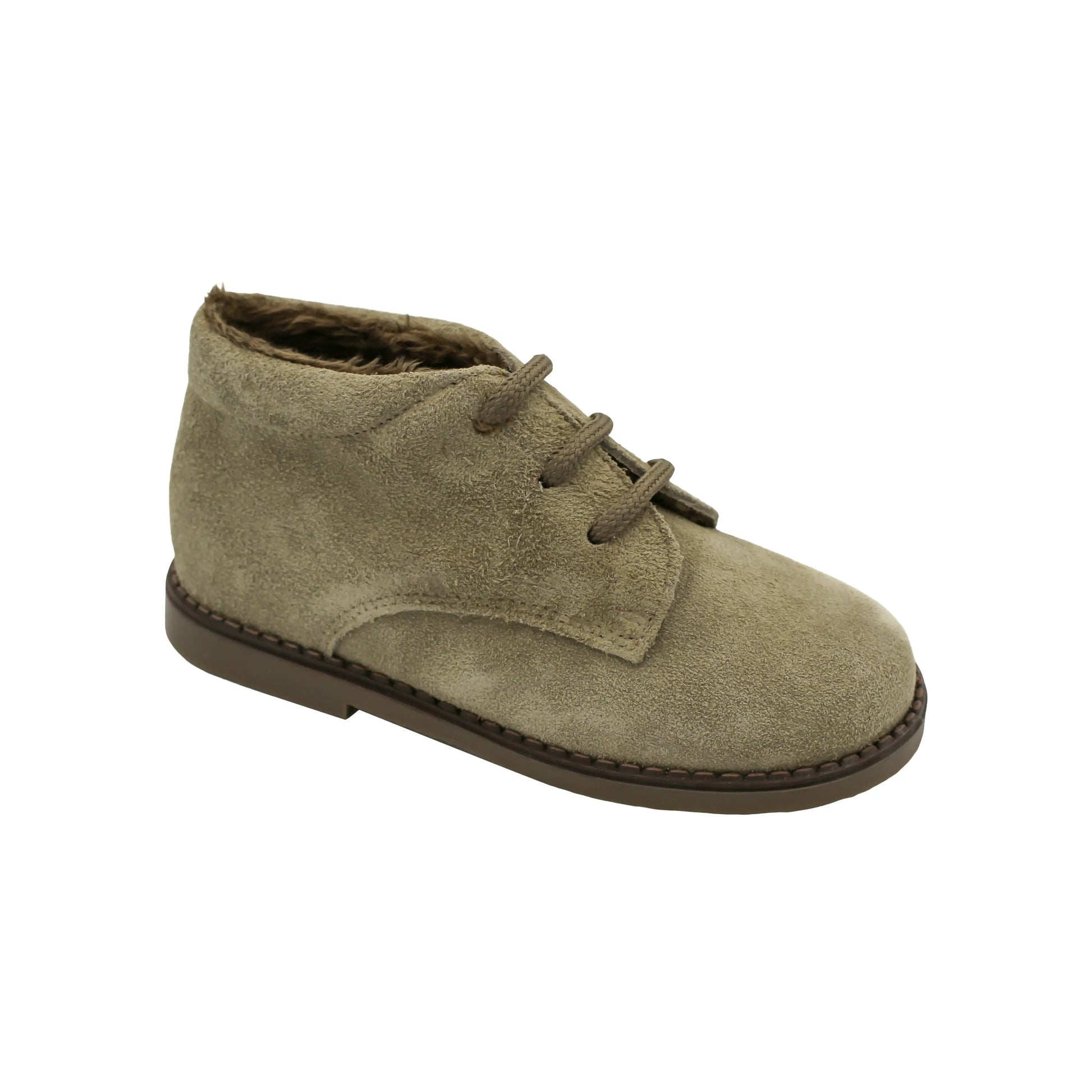 Sebastian- Taupe Suede Boy Boots - Amati Steps