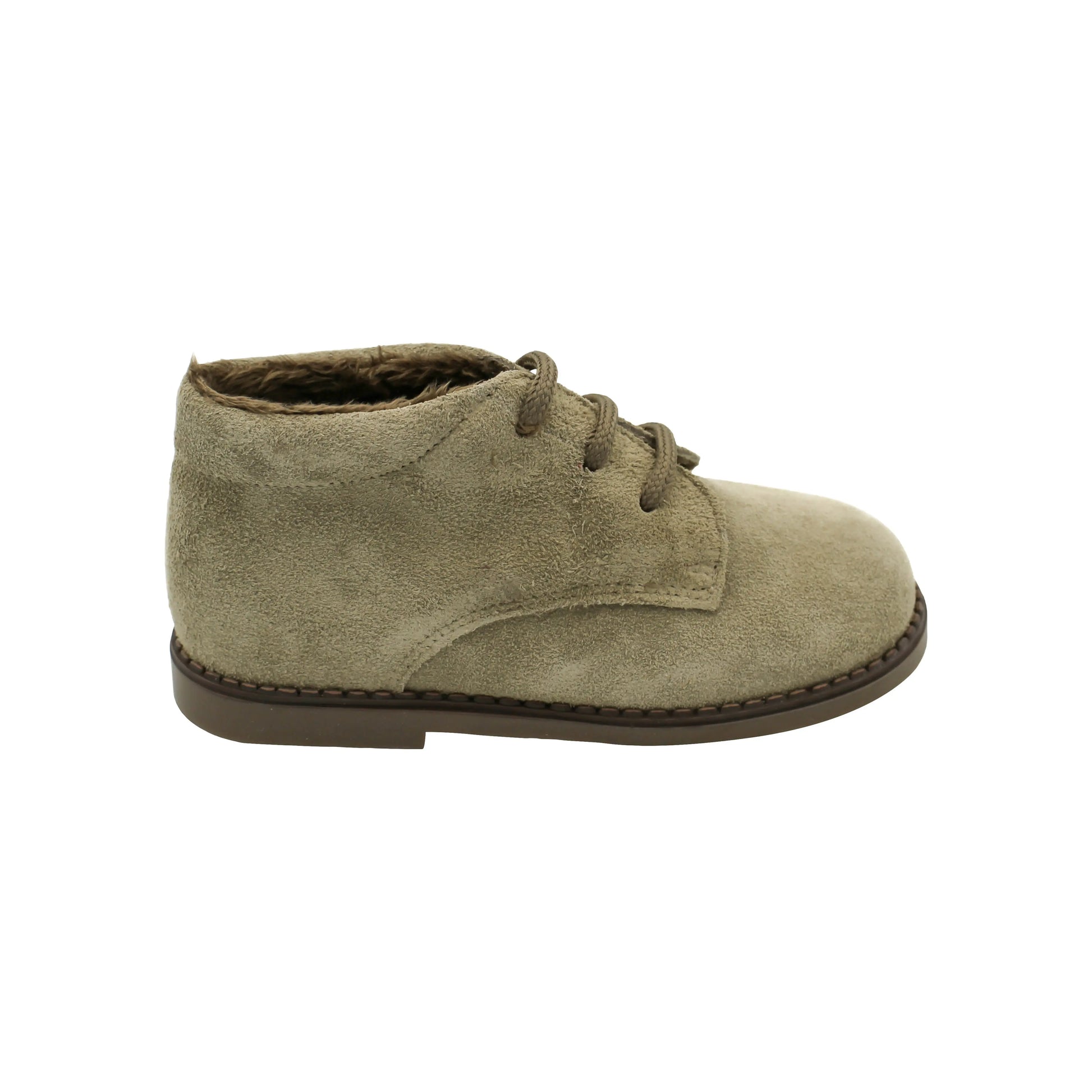 Sebastian- Taupe Suede Boy Boots - Amati Steps