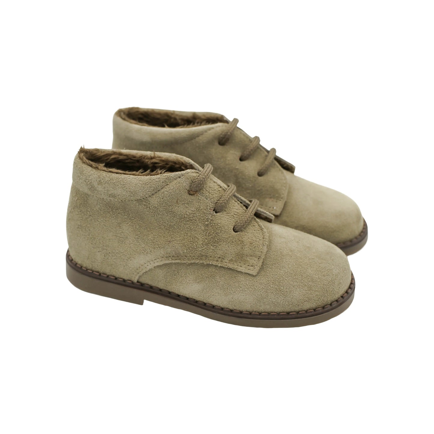 Sebastian- Taupe Suede Boy Boots - Amati Steps